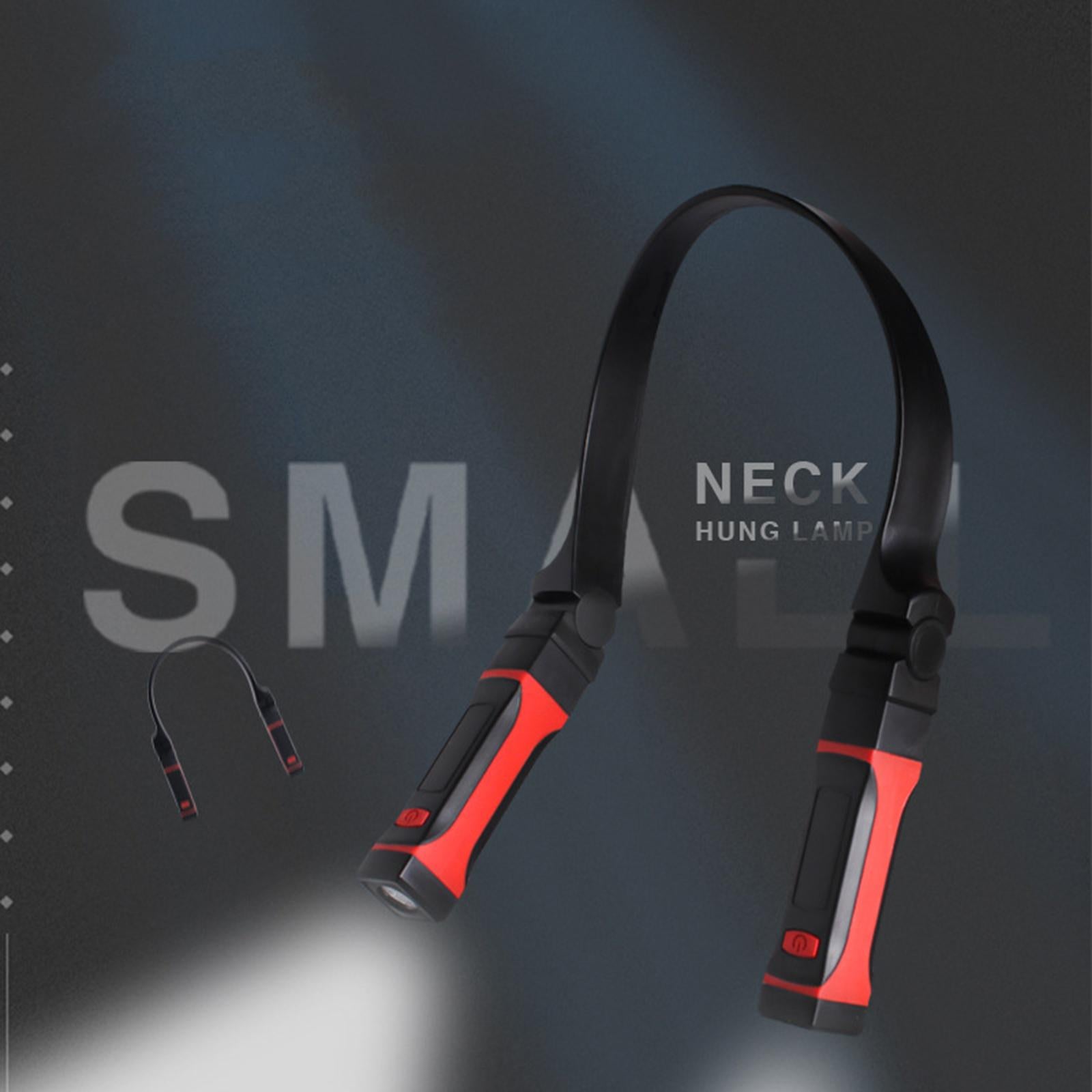 LED Neck Book Light Hands-Free for Reading in Bed Camping Battery Powered