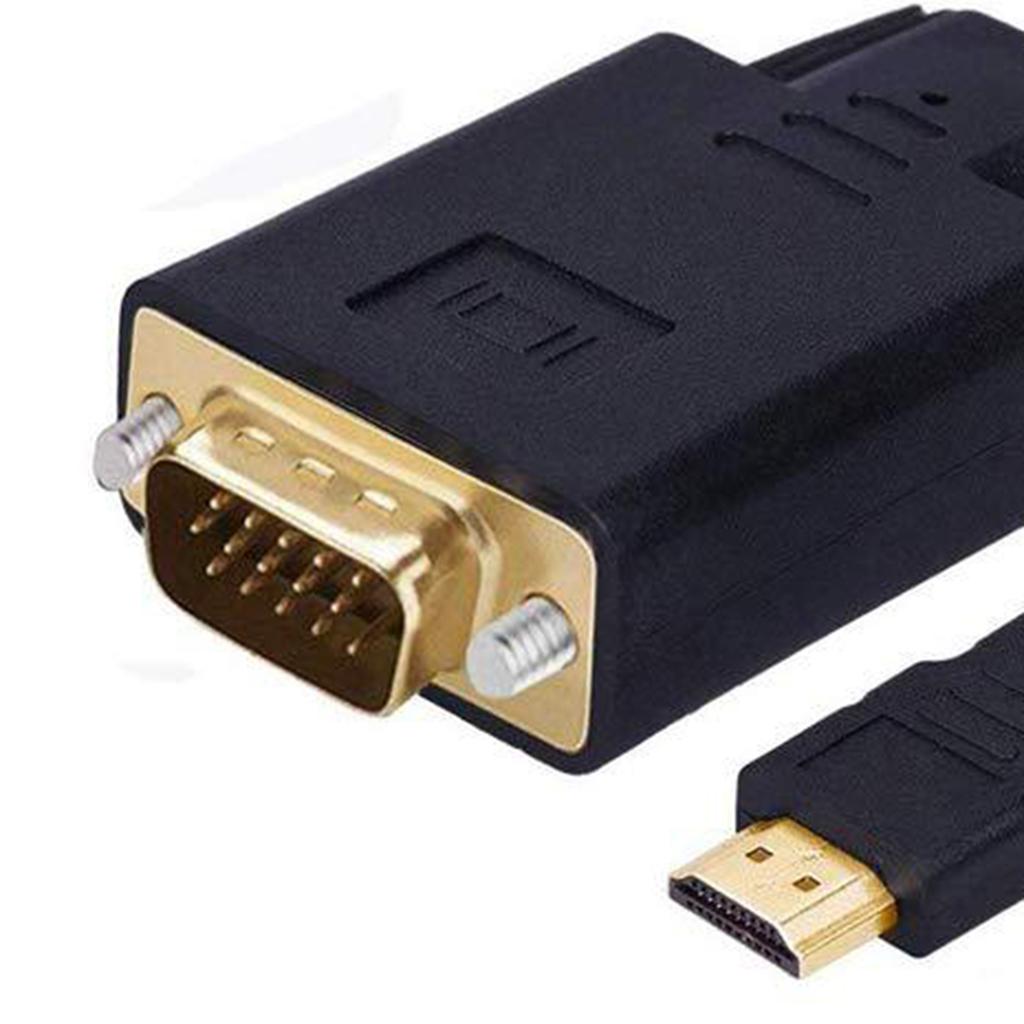 HDMI to VGA Adapter, Video Converter for PC Monitor HDTV With Audio 6Ft