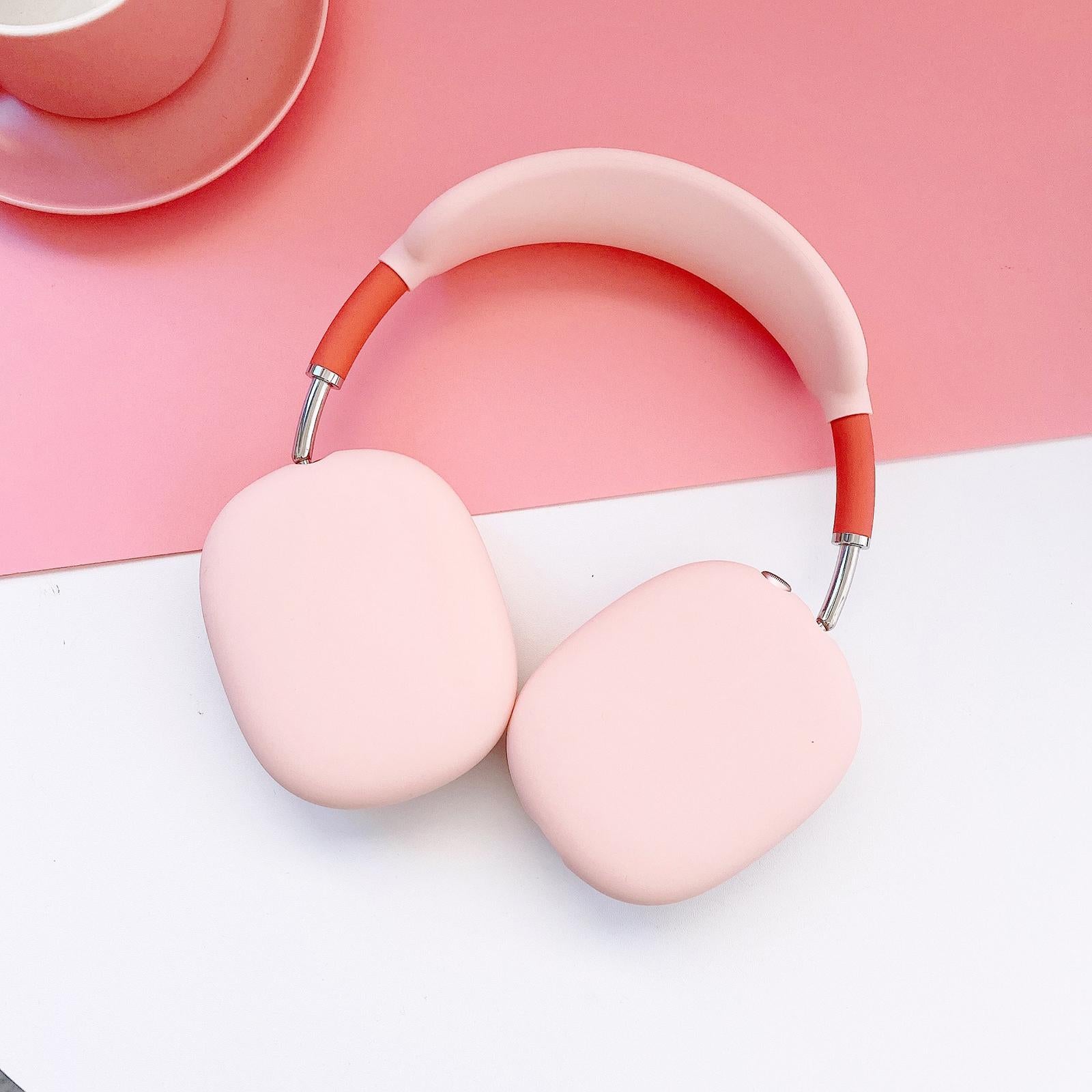 Silicone Case Ear Cups Cover for Airpods Max Headset Accessories Pink