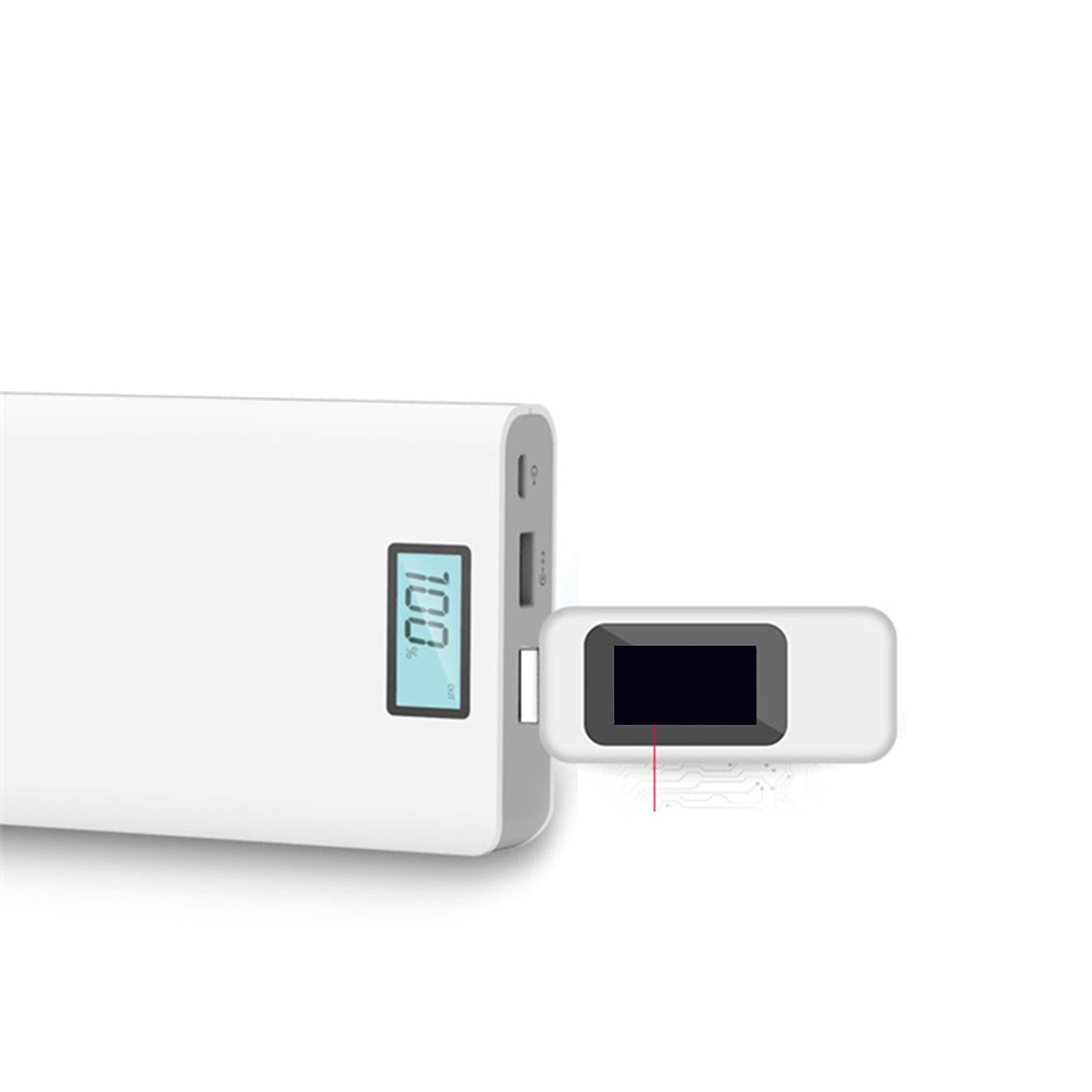 Power Meter USB Tester USB Current Meter Cut-off Power Indicator White