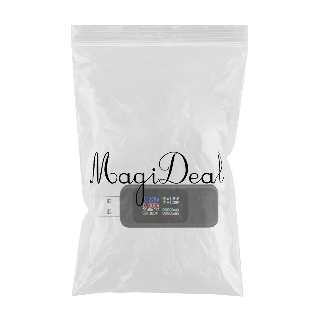 Power Meter USB Tester USB Current Meter Cut-off Power Indicator Black