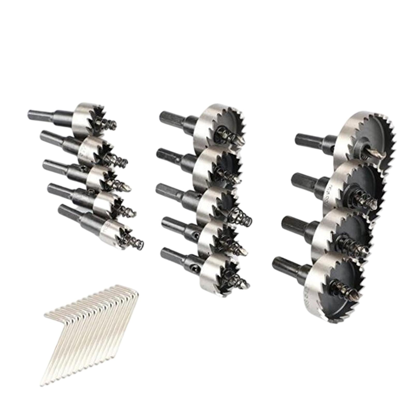 HSS Drill Bit Set Hole Saw Cutting Kit for Metal Plastic Hole Drilling 12PCS