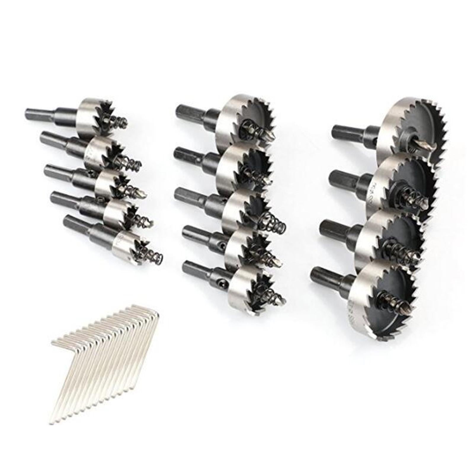 HSS Drill Bit Set Hole Saw Cutting Kit for Metal Plastic Hole Drilling 12PCS