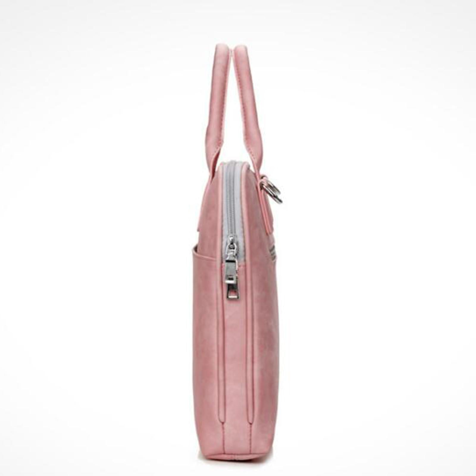 Laptop Sleeve With Straps with Handle for Men College School Pink 17.3inch