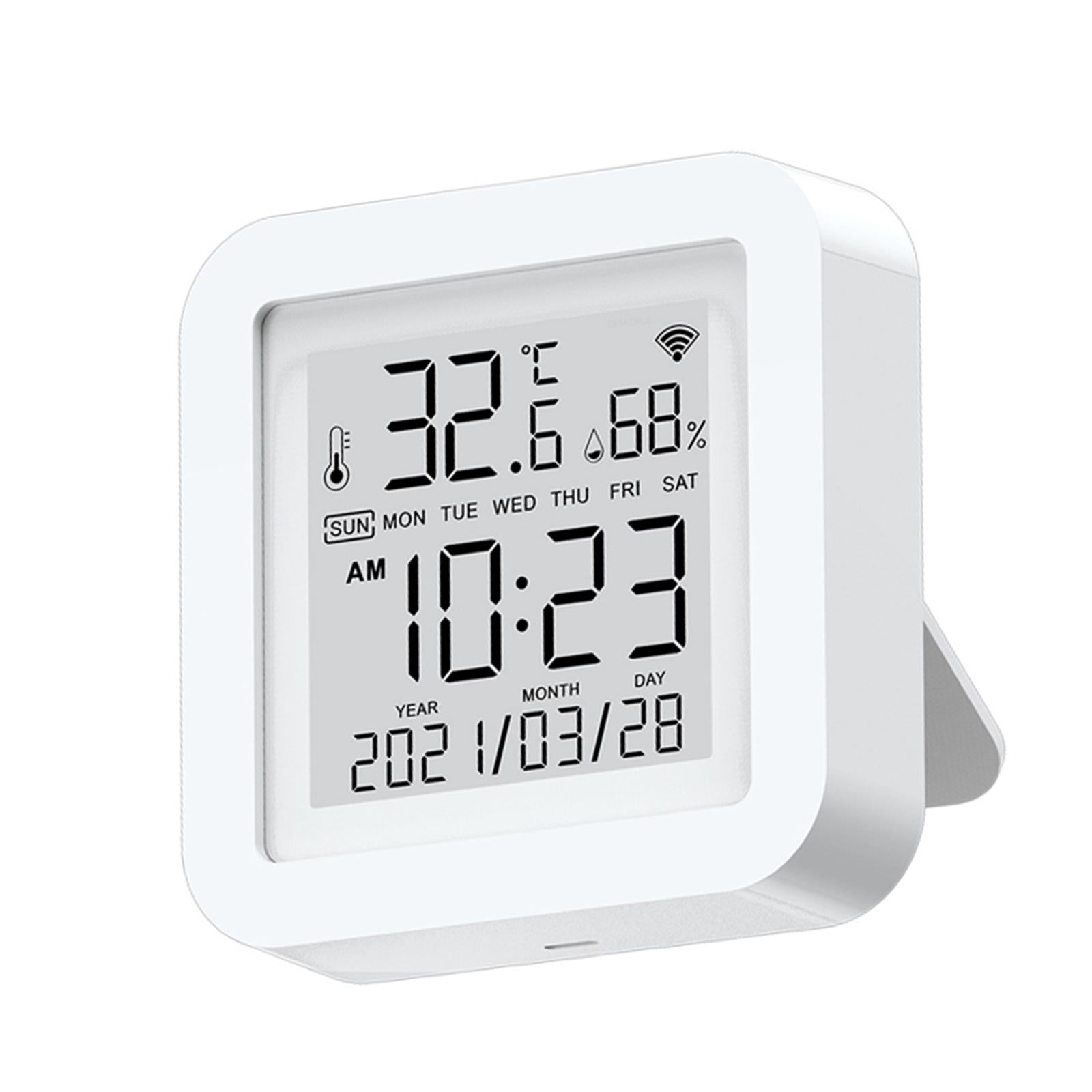 Temperature Humidity Sensor Remote Control WiFi Monitor Alerts For Tuya
