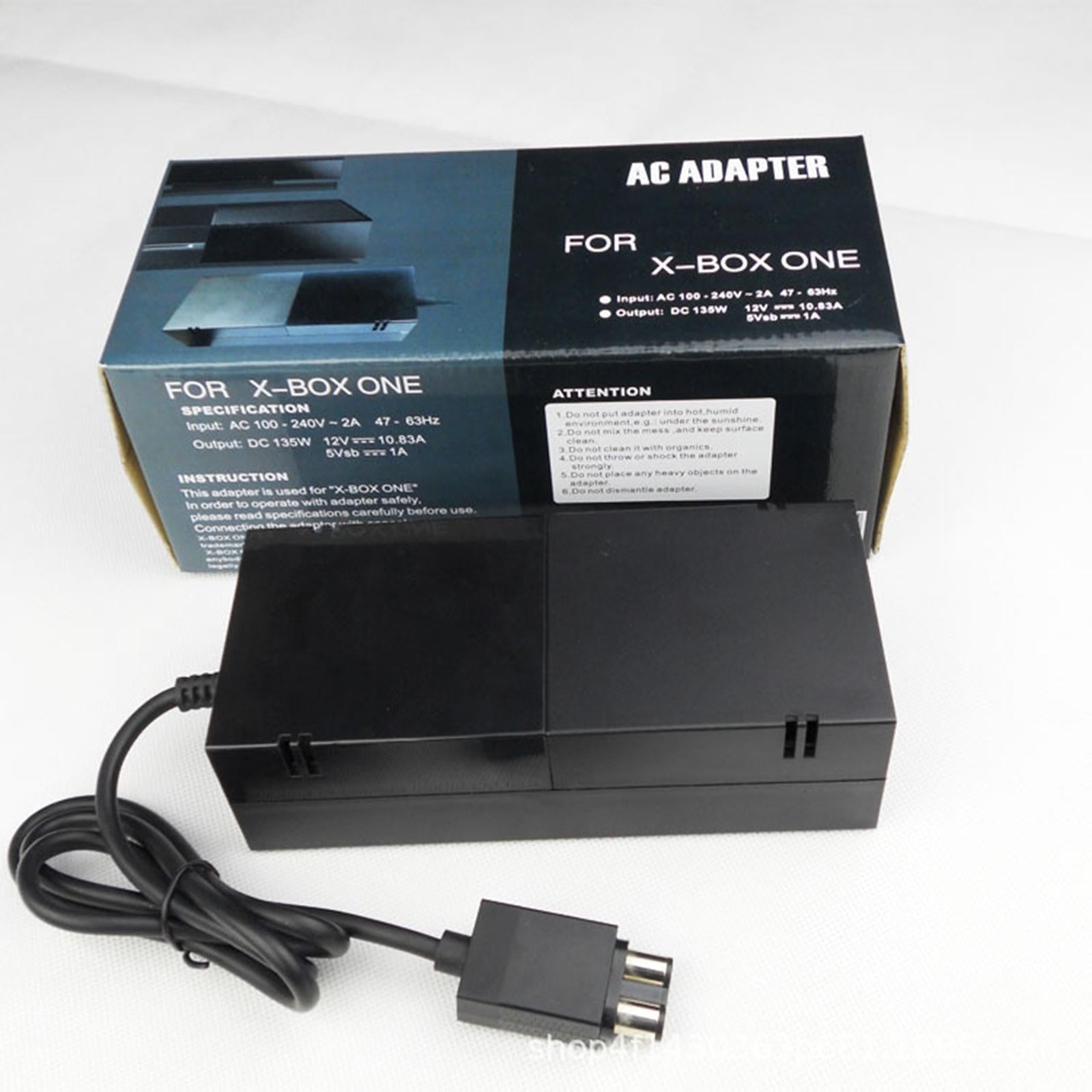 Power Supply Brick Power Cord Replacement Plug-EU for XBox One Console 135W