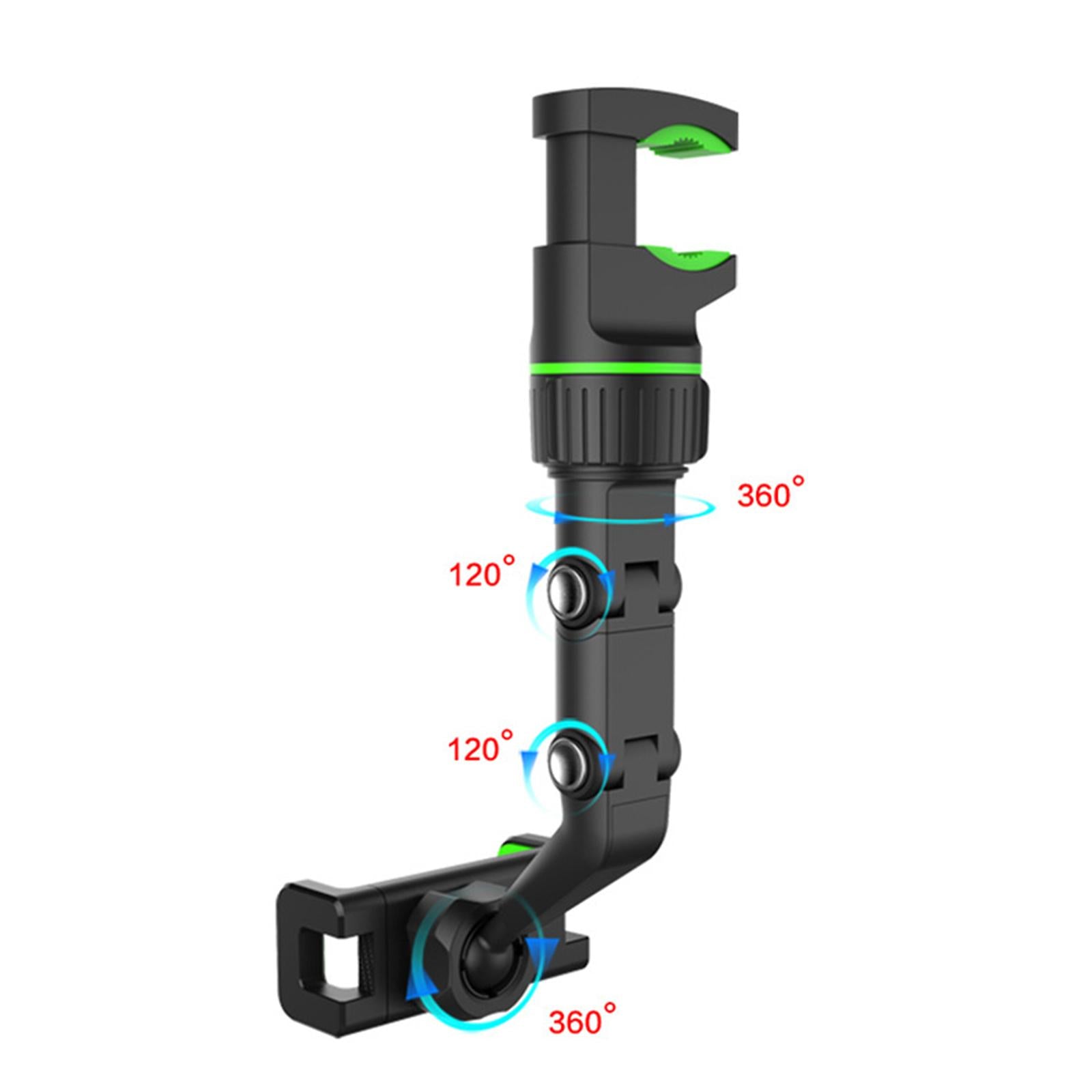 Rearview Mirror Phone Holder Clip Mount GPS Holder Universal Green