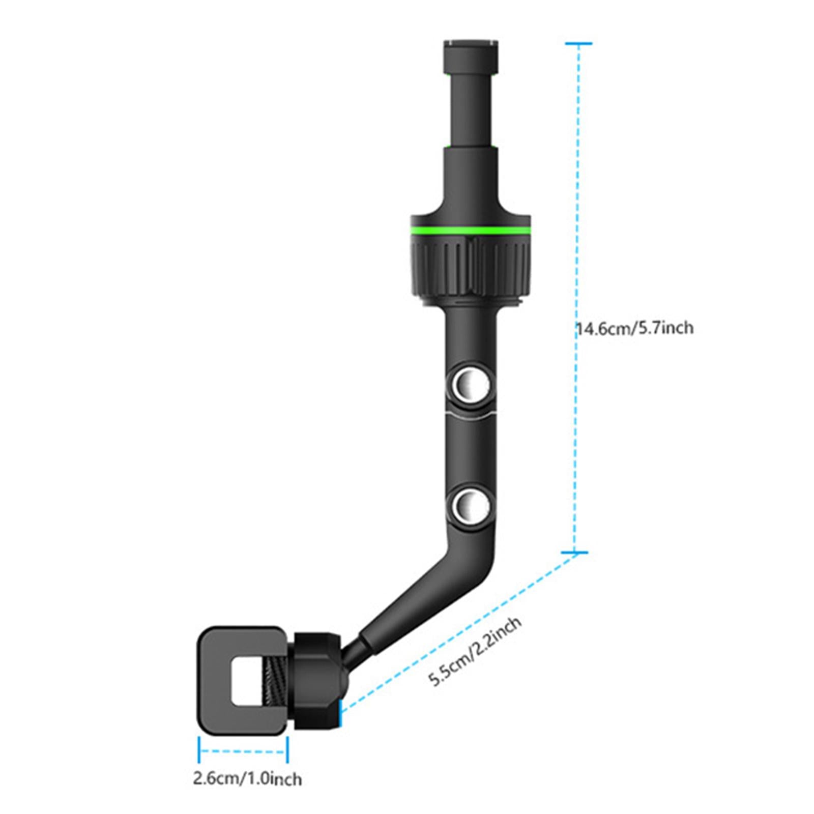 Rearview Mirror Phone Holder Clip Mount GPS Holder Universal Grey