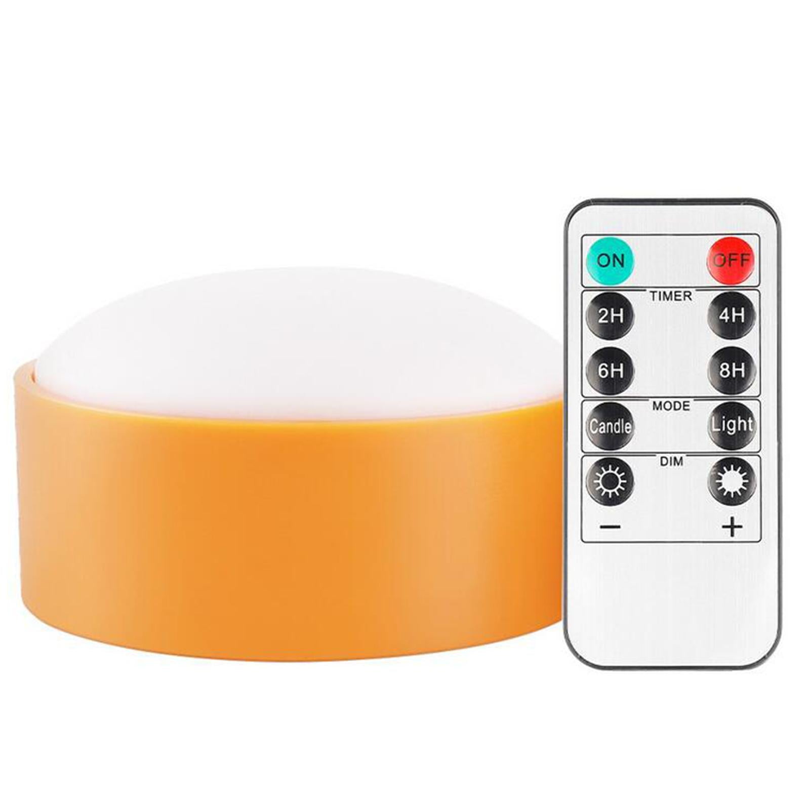 Remote Control LED Light Pumpkin Lamp Battery Tap Mode Decorative Portable 3 Pcs