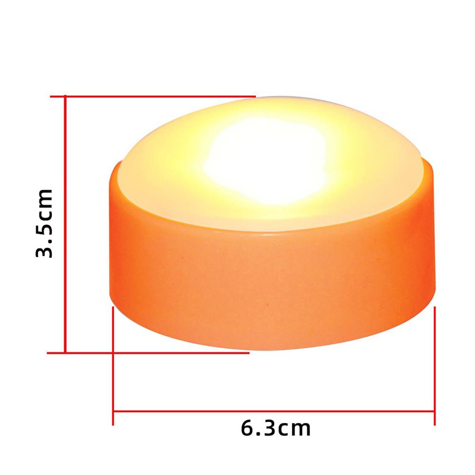Remote Control LED Light Pumpkin Lamp Battery Tap Mode Decorative Portable 6 Pcs