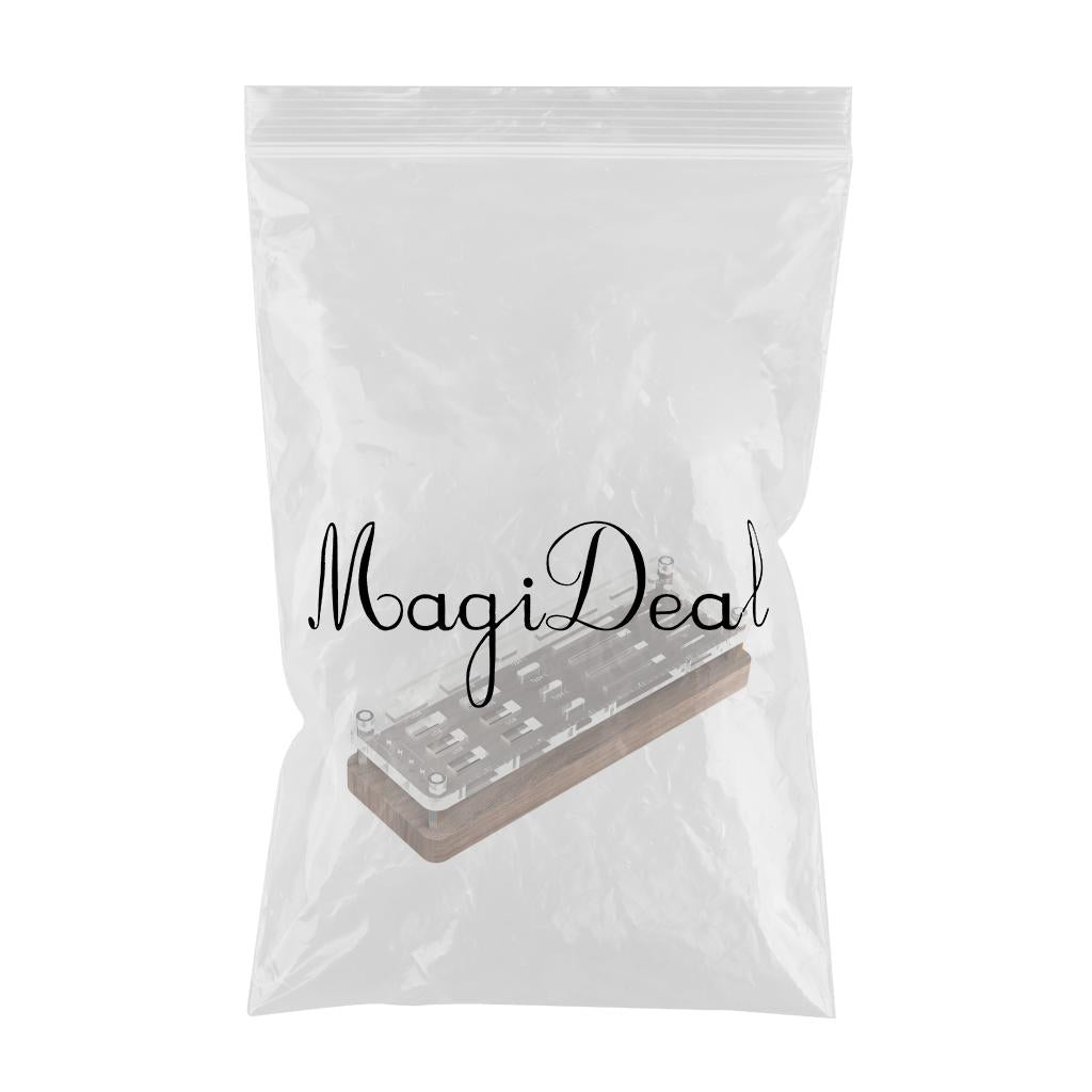 Storage Box Transparent Management Compact for Memory Card Home use Office 29 Groove Acrylic