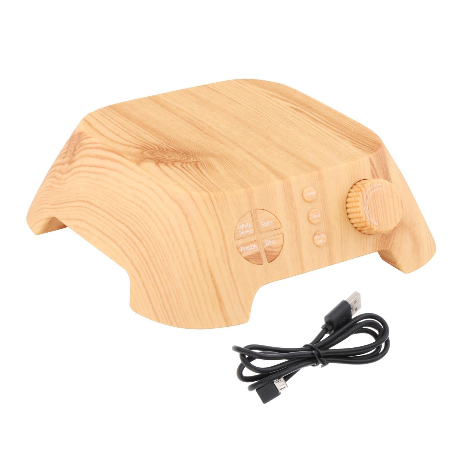 White Noise Sound Machine Sleep Sound Therapy for Relax Wood