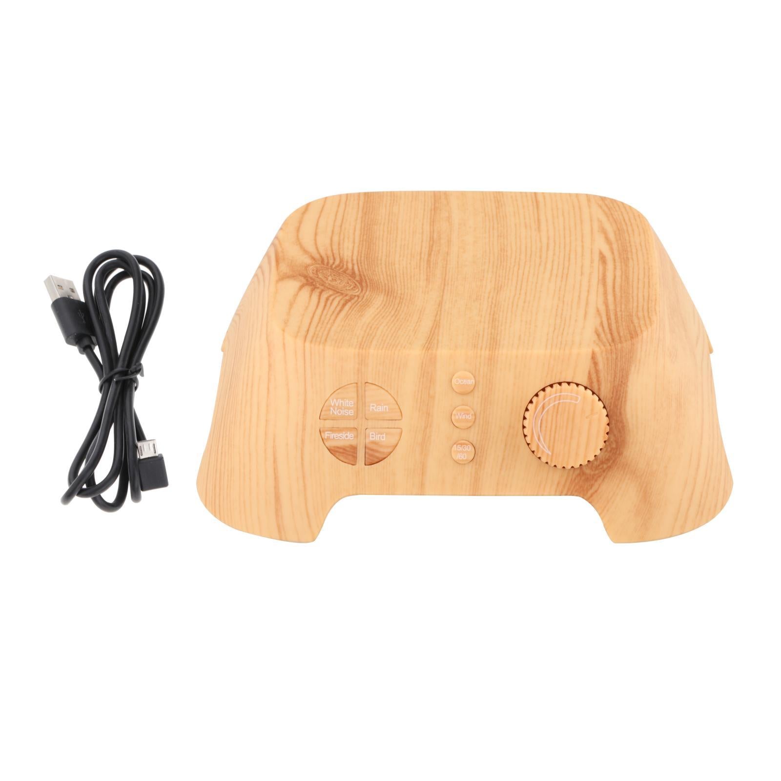 White Noise Sound Machine Sleep Sound Therapy for Relax Wood