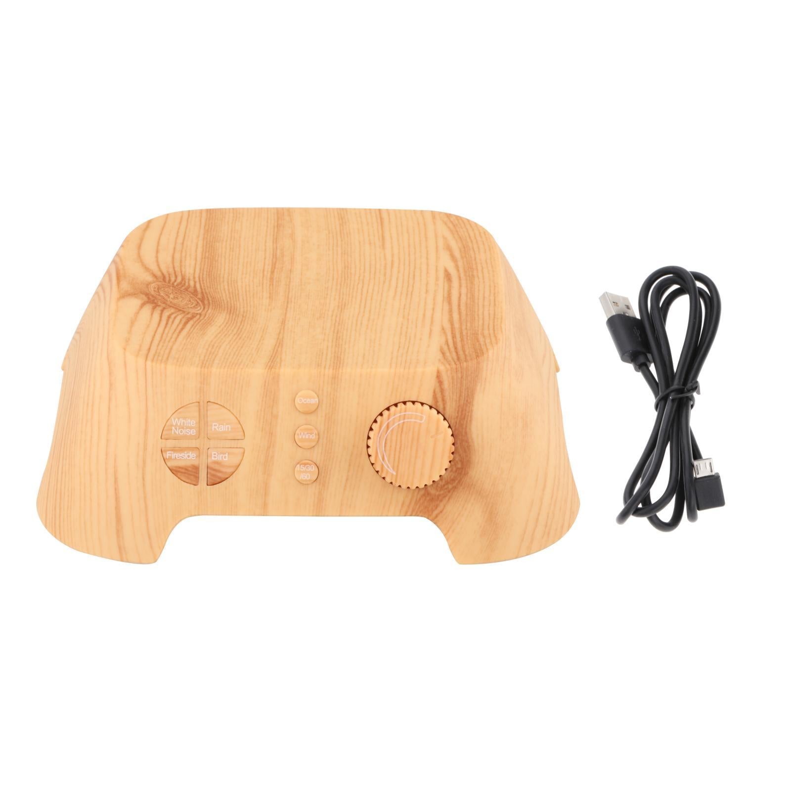 White Noise Sound Machine Sleep Sound Therapy for Relax Wood