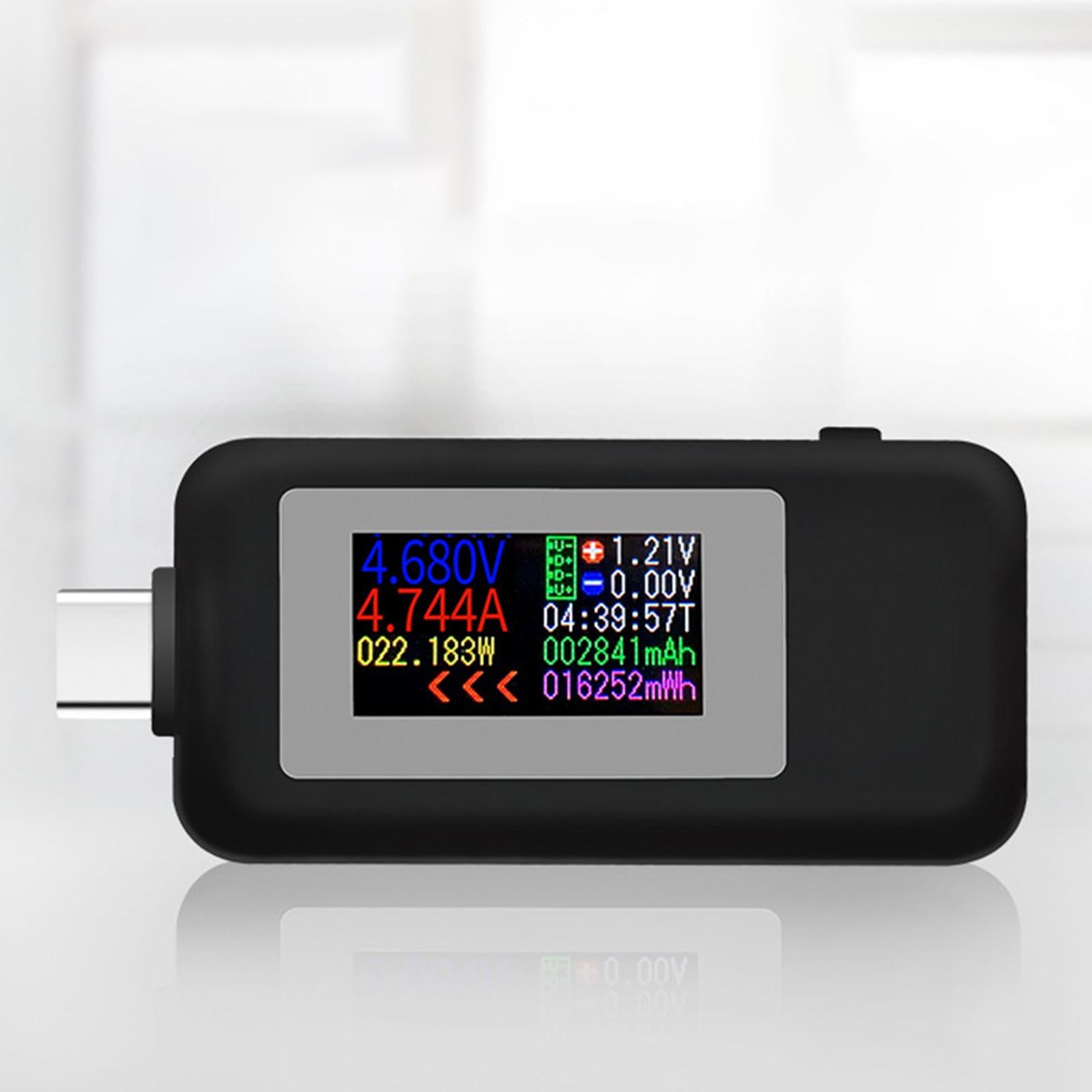 2-Way USB Type-C Tester HD Display Measurement Tool Tester Kws-1902C white