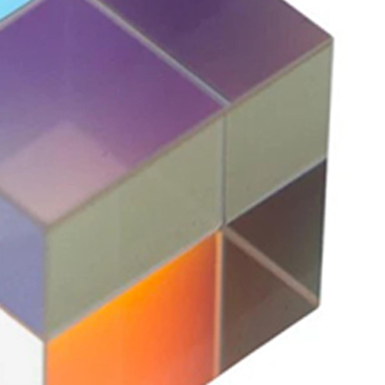 6 Sides Polishing Cube Prism for Teaching Aids Decoration Gift for Kids