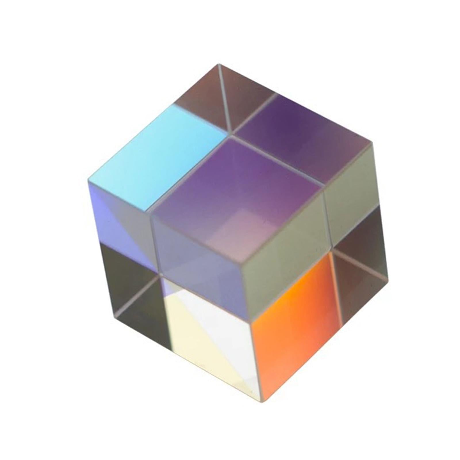 Cube Prism Multi-Color RGB Beam Splitting for Education Photography Toys