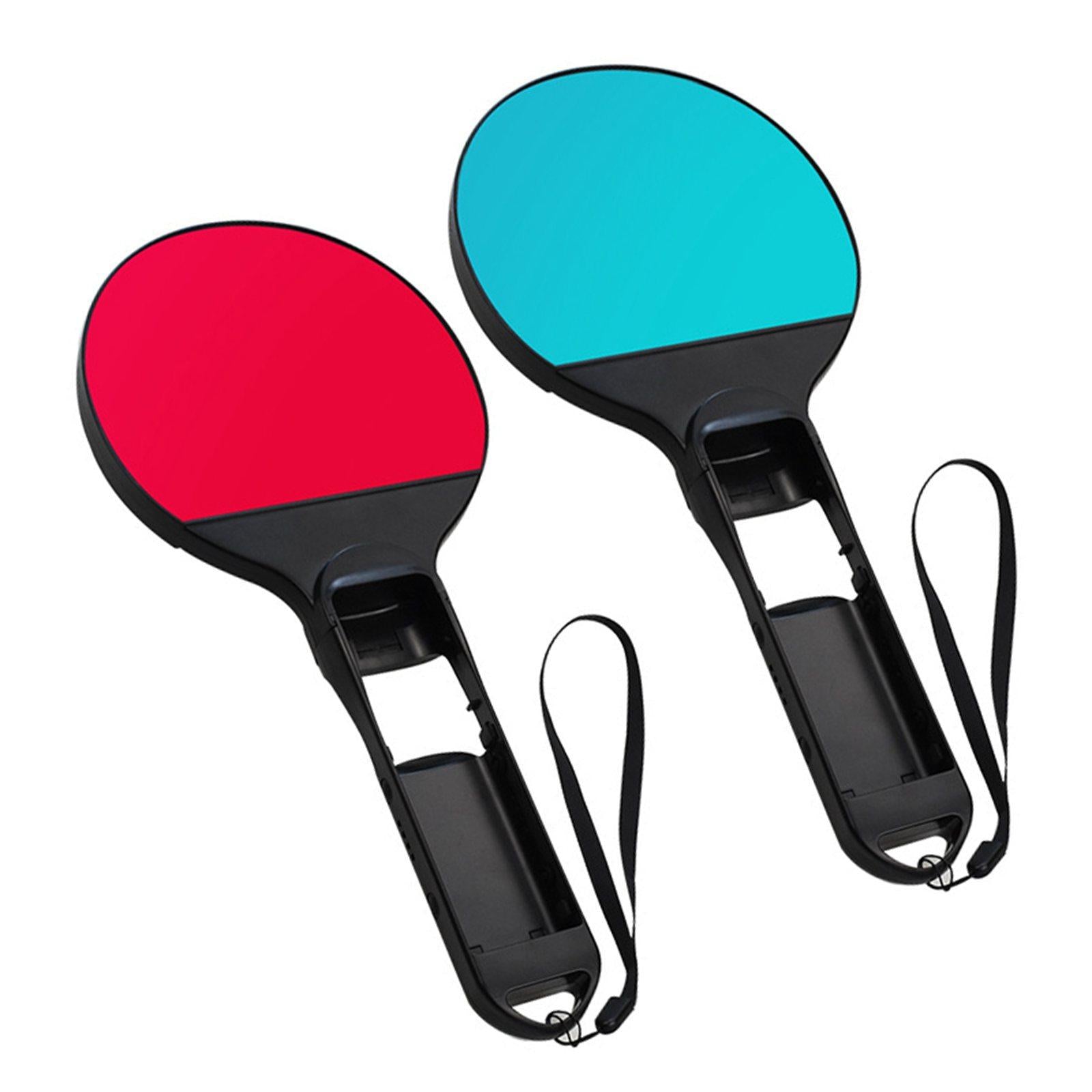 1Pair Table Tennis Racket with 2x Wristbands ABS for Nintendo Switch