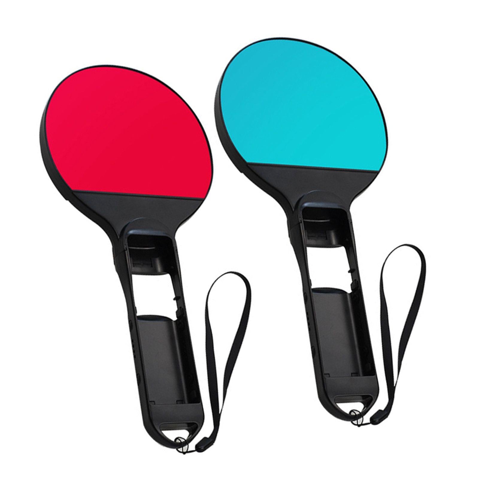 1Pair Table Tennis Racket with 2x Wristbands ABS for Nintendo Switch