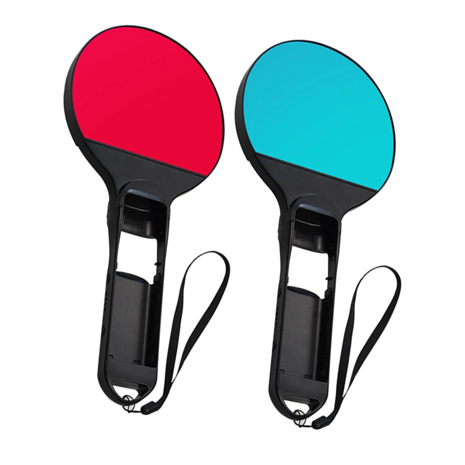 1Pair Table Tennis Racket with 2x Wristbands ABS for Nintendo Switch