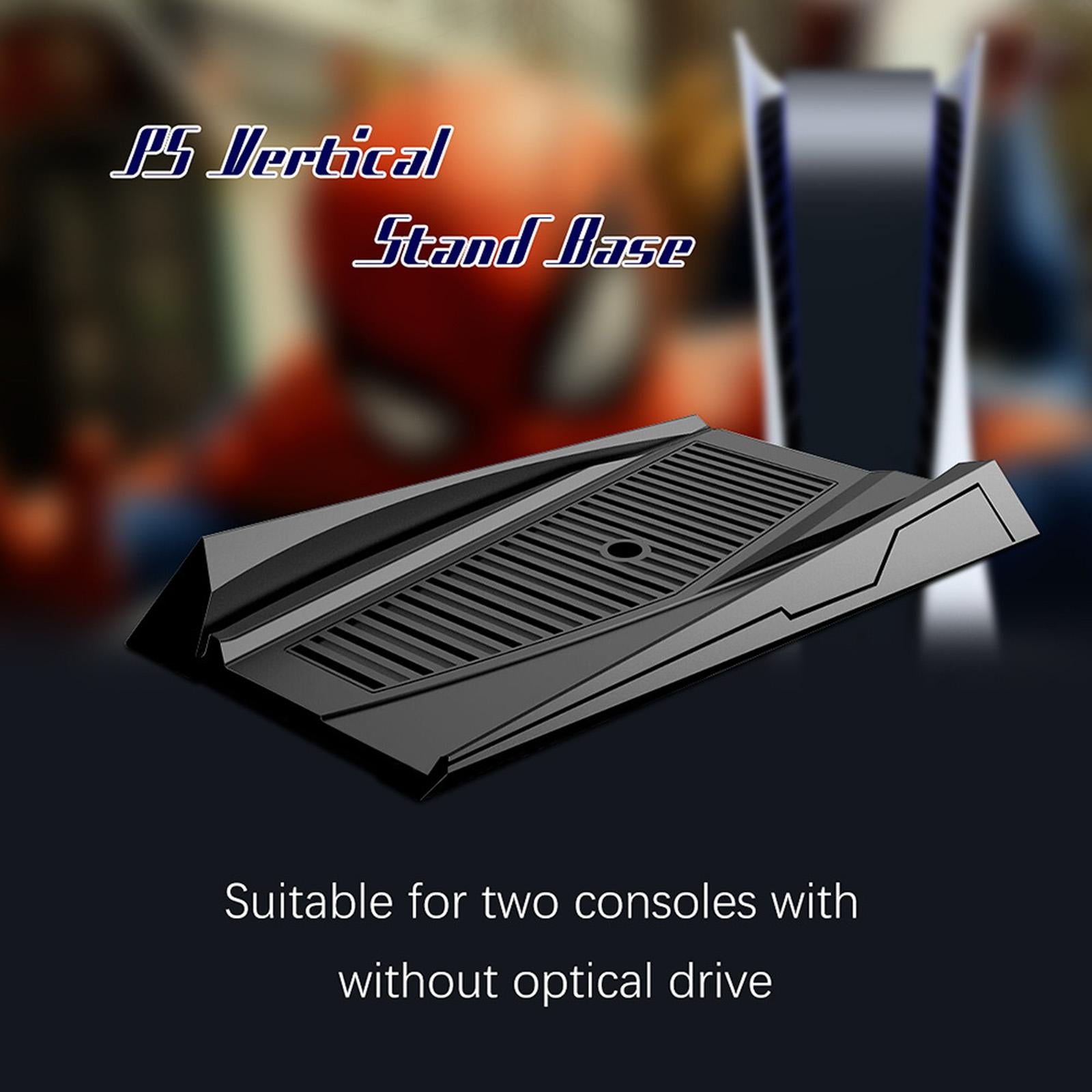 Vertical Stand Cooling Station Game Console Holder Base for PS5 Console