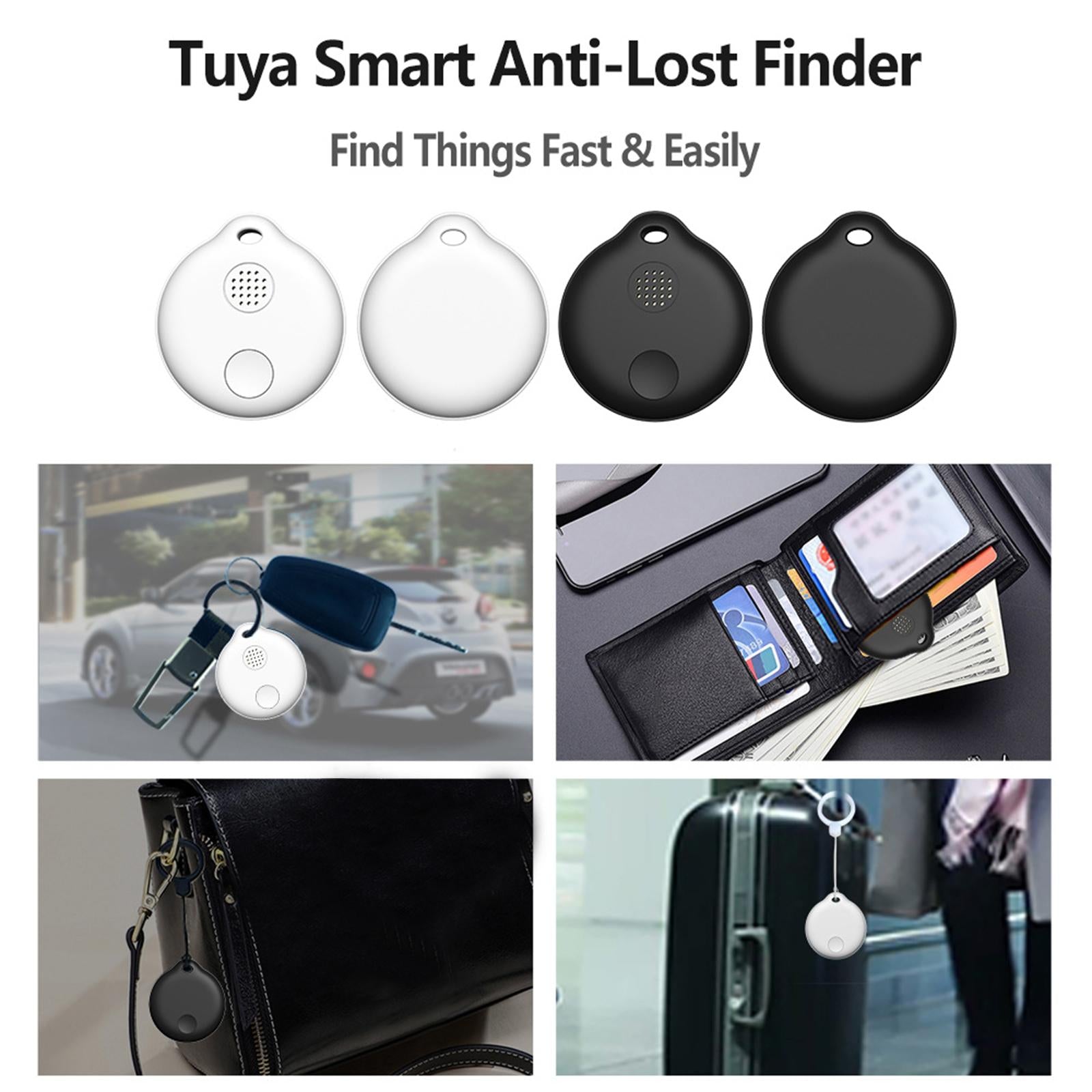 Bluetooth Tracker Anti-Lost Alarm Round Mini for Keys Wallets Luggages Kid Green