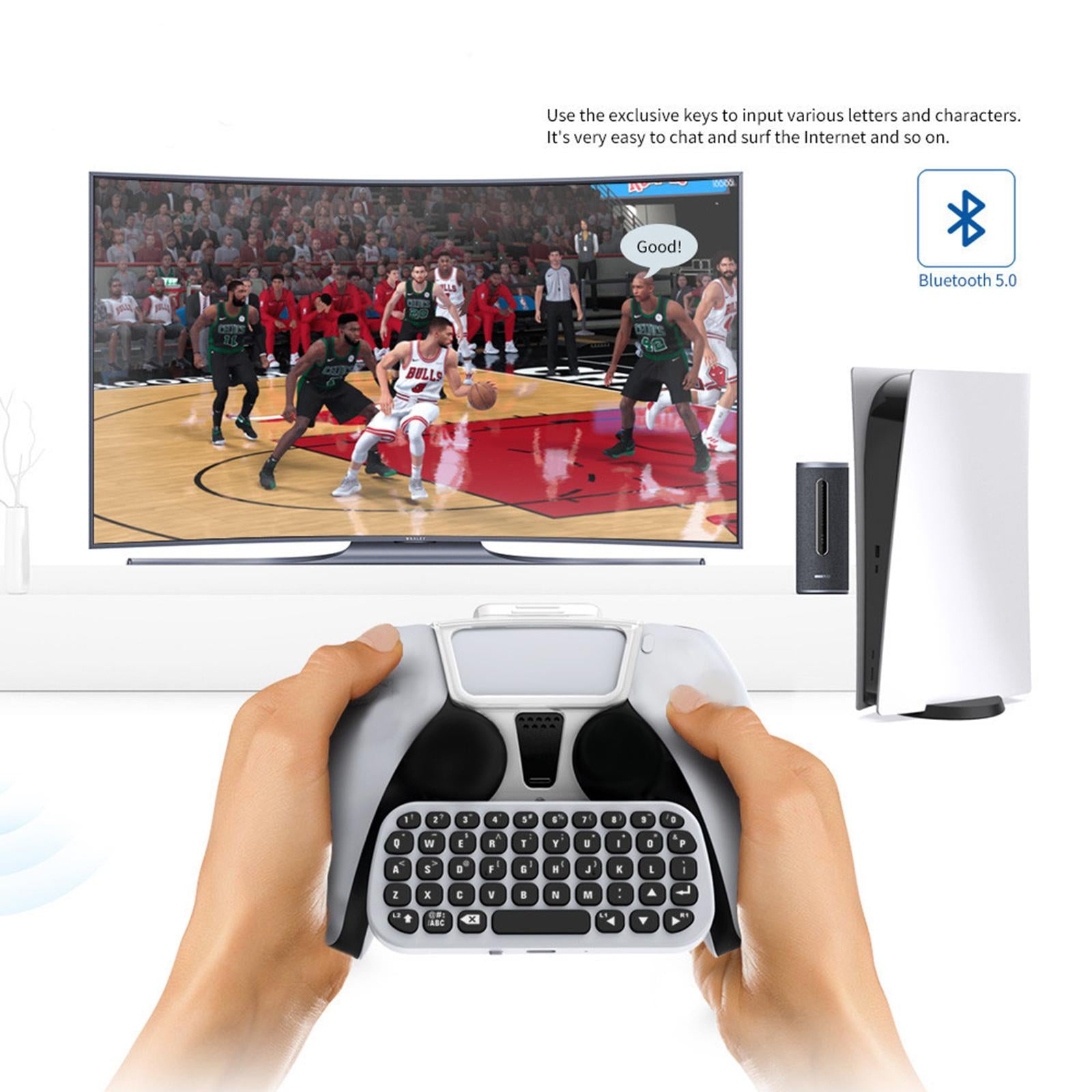 PS5 Controller Wireless Keyboard with Headset Audio Jack Gamer Digital