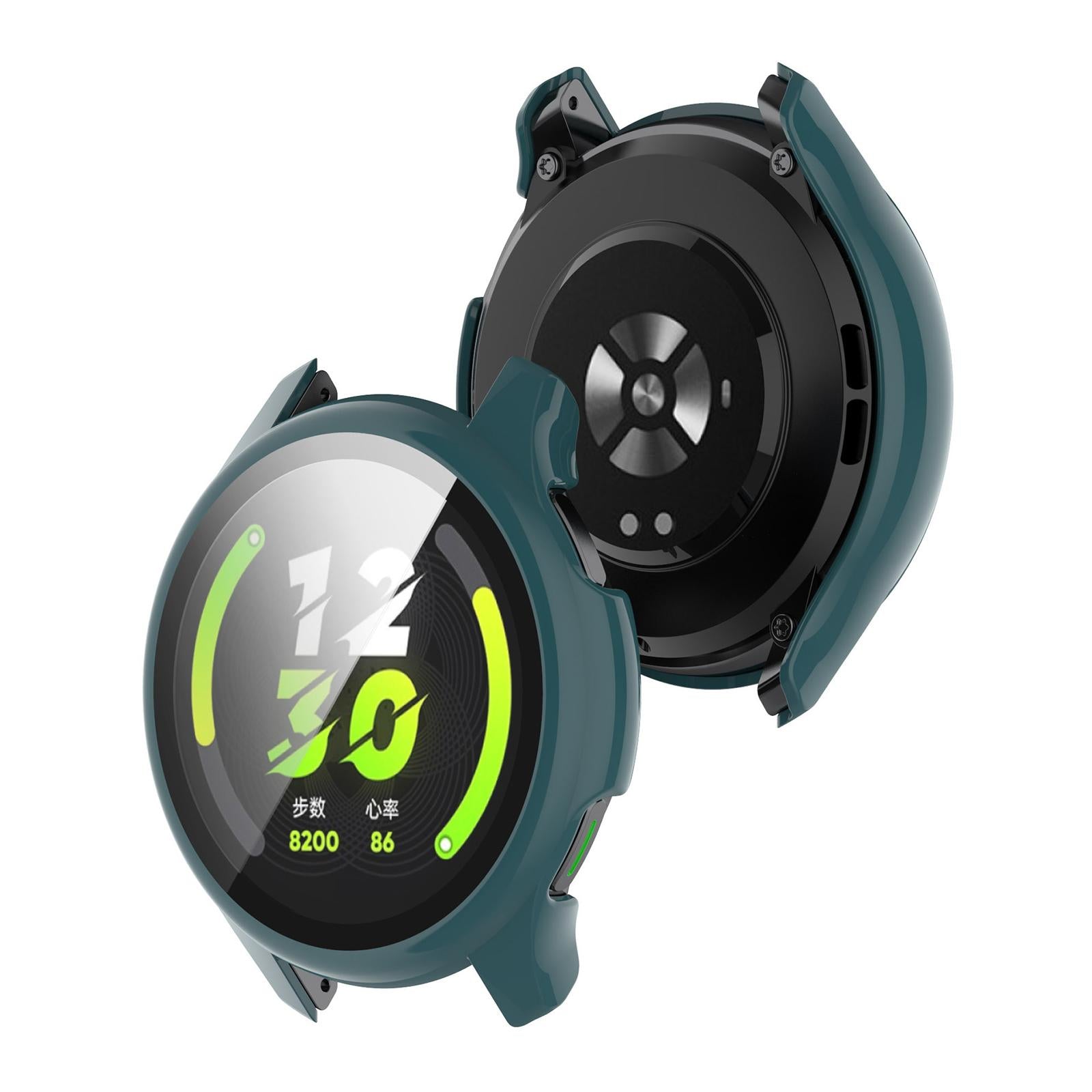 Bumper Case Cover W/ Screen Protector super-Thin PC for Watch T1 Green