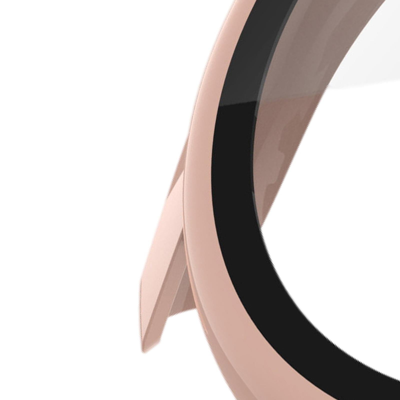 Bumper Case Cover W/ Screen Protector super-Thin PC for Watch T1 Pink