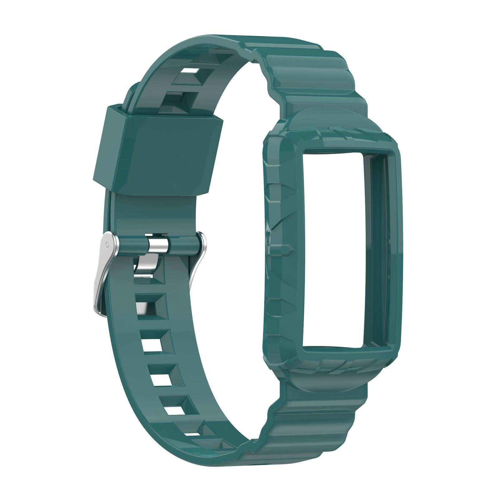 Silicone Wristband Comfortable for Charge5/4/4SE/3/3SE Smartwatches Green