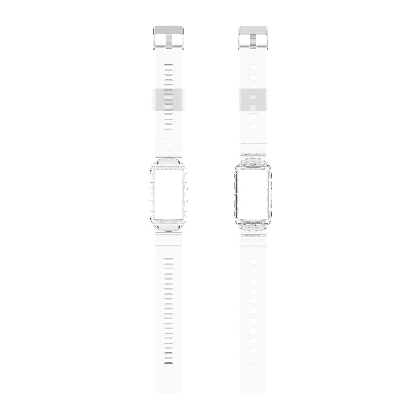 Silicone Wristband Comfortable for Charge5/4/4SE/3/3SE Smartwatches Clear