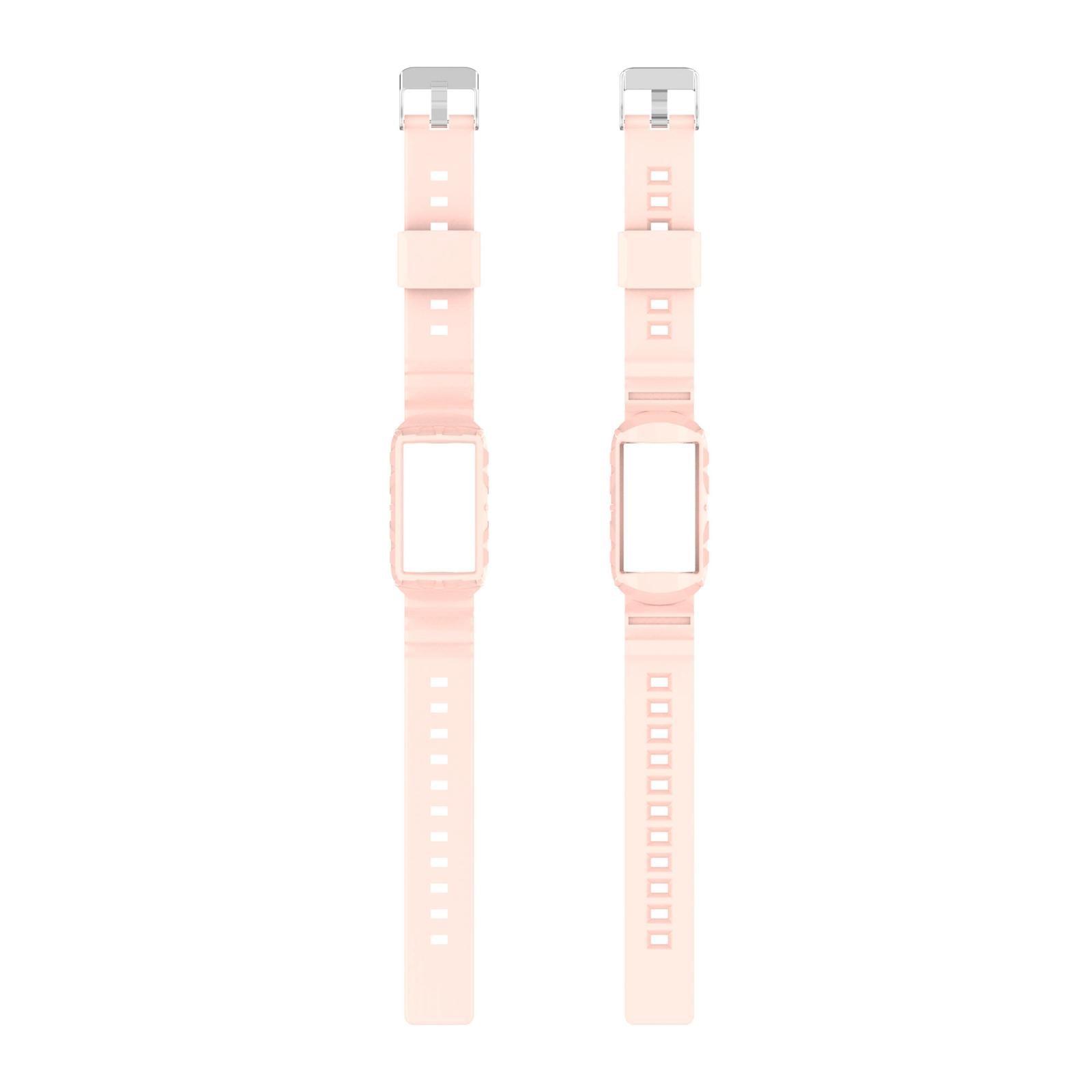 Silicone Wristband Comfortable for Charge5/4/4SE/3/3SE Smartwatches Pink