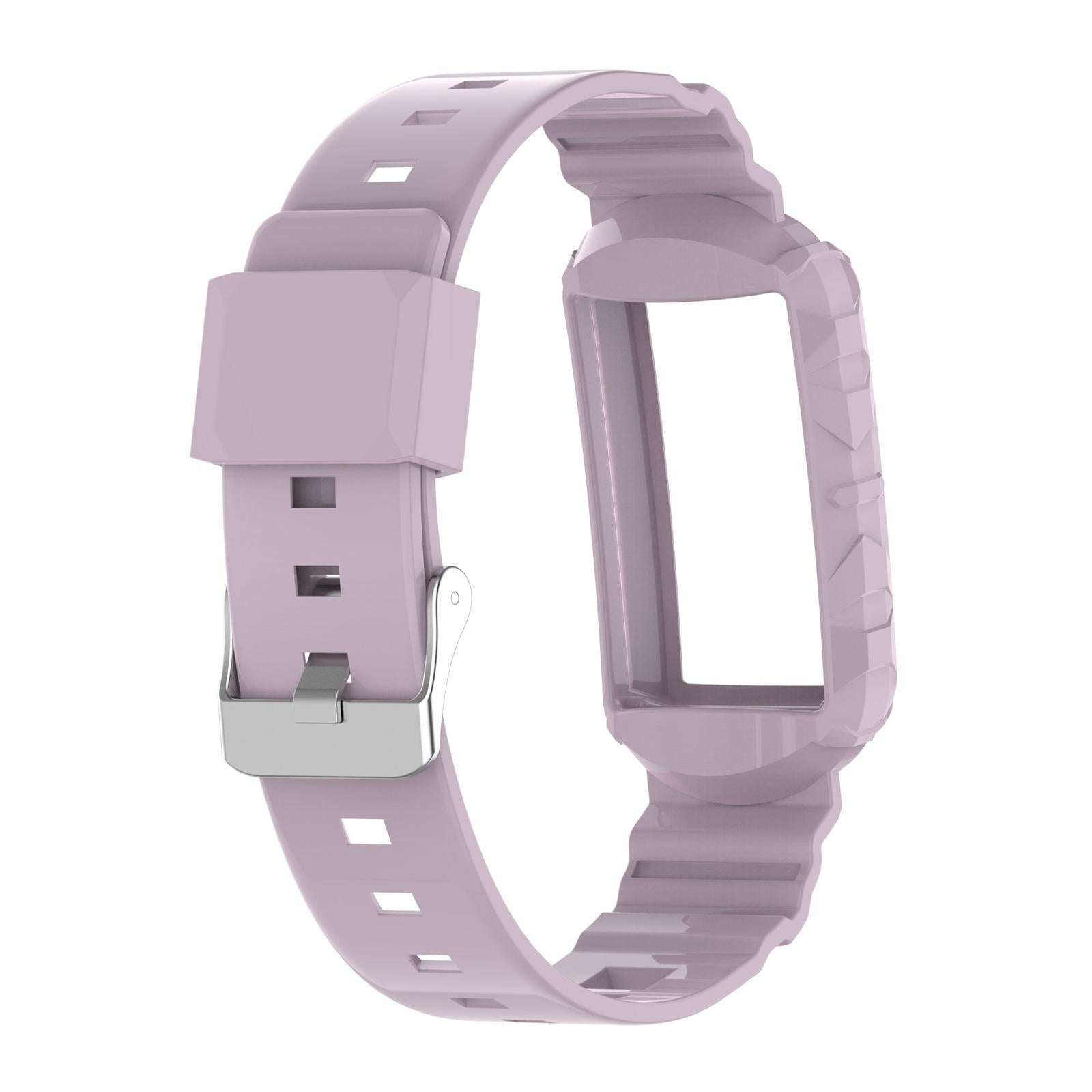 Silicone Wristband Comfortable for Charge5/4/4SE/3/3SE Smartwatches Purple