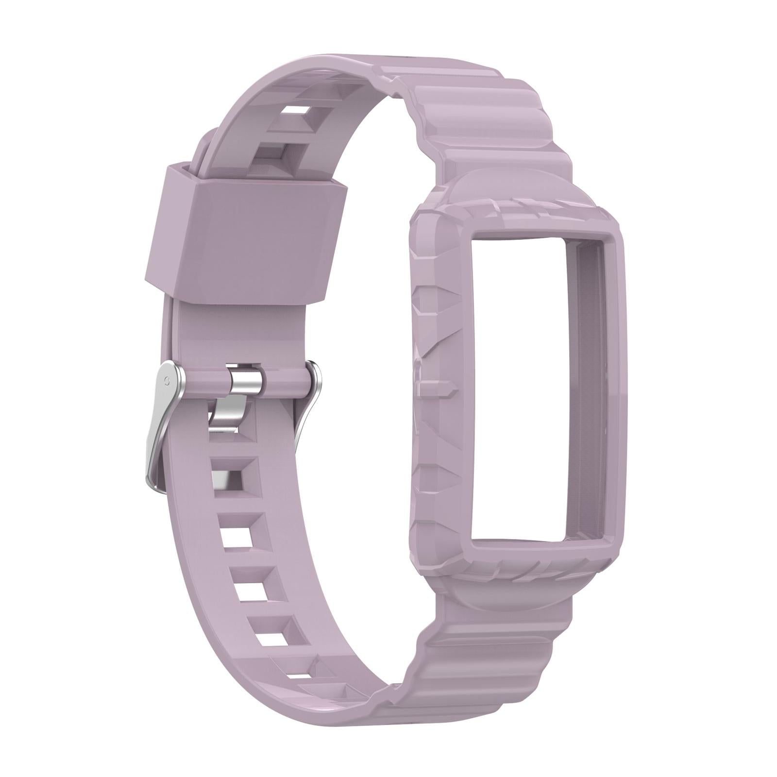 Silicone Wristband Comfortable for Charge5/4/4SE/3/3SE Smartwatches Purple