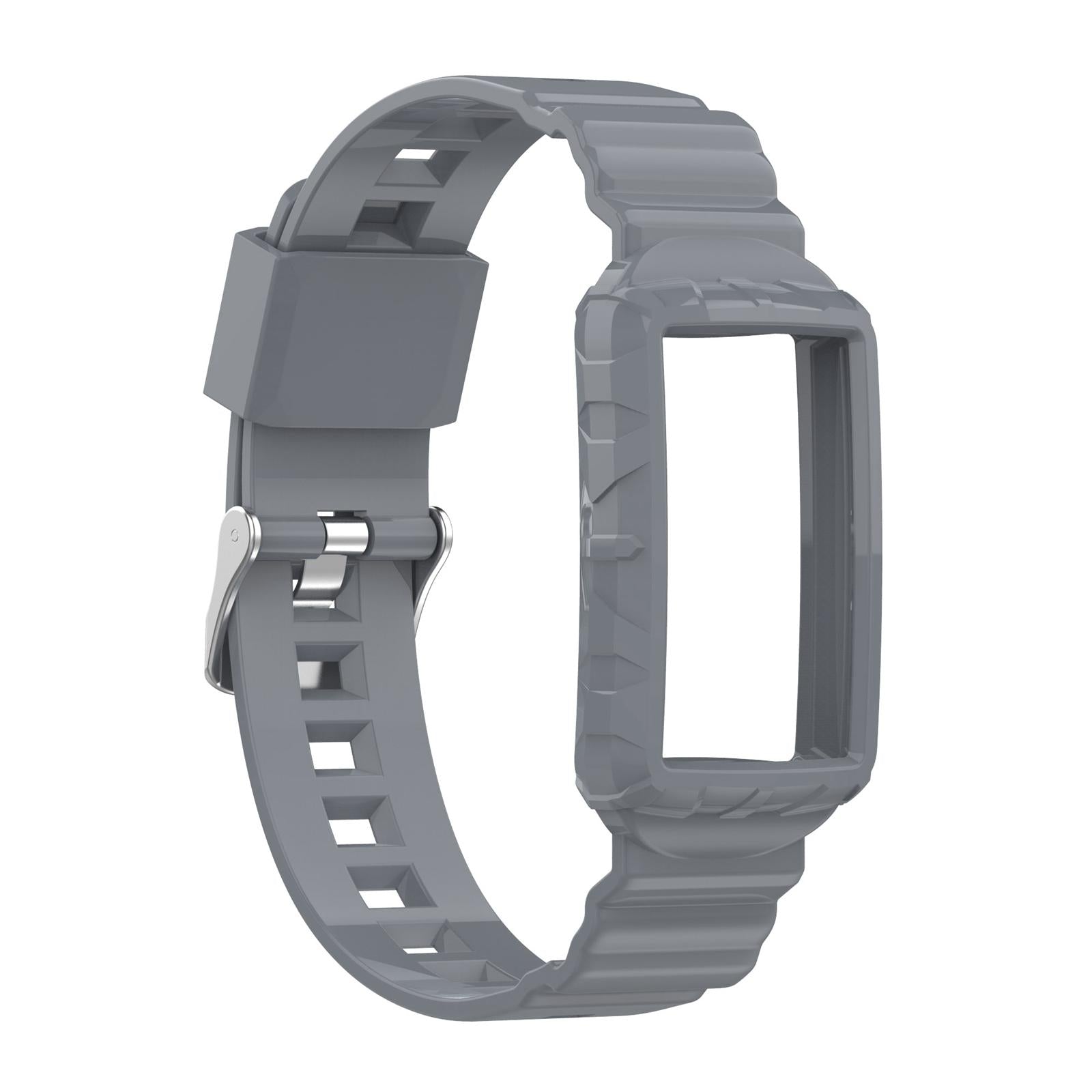Silicone Wristband Comfortable for Charge5/4/4SE/3/3SE Smartwatches Grey