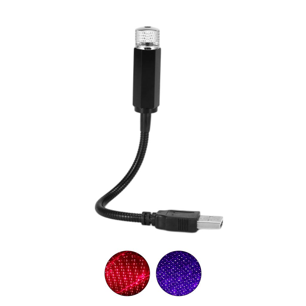 USB Star Night Light Mini Atmosphere Starry Sky Romantic Flexible for Party Red