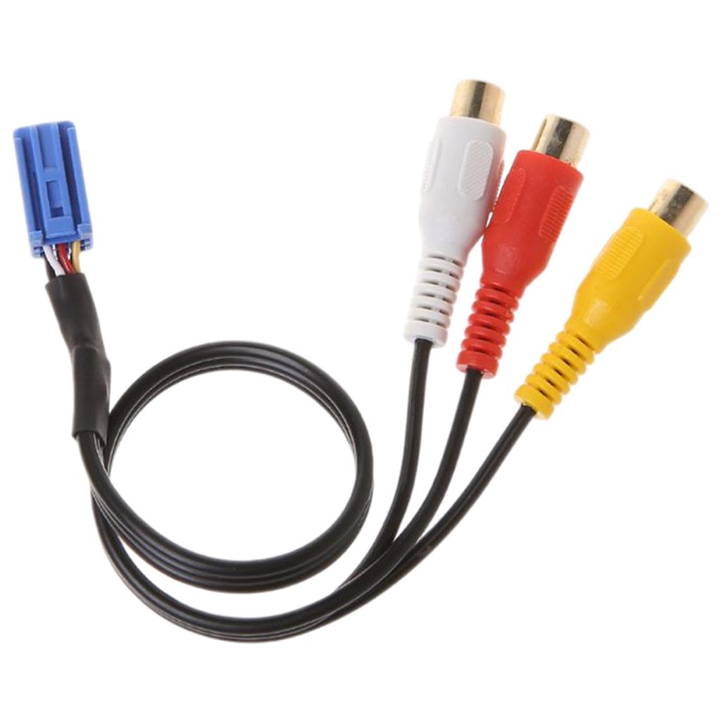 Audio Video Cable Car 3 RCA Cable Adapter for Toyota Replace Car Parts