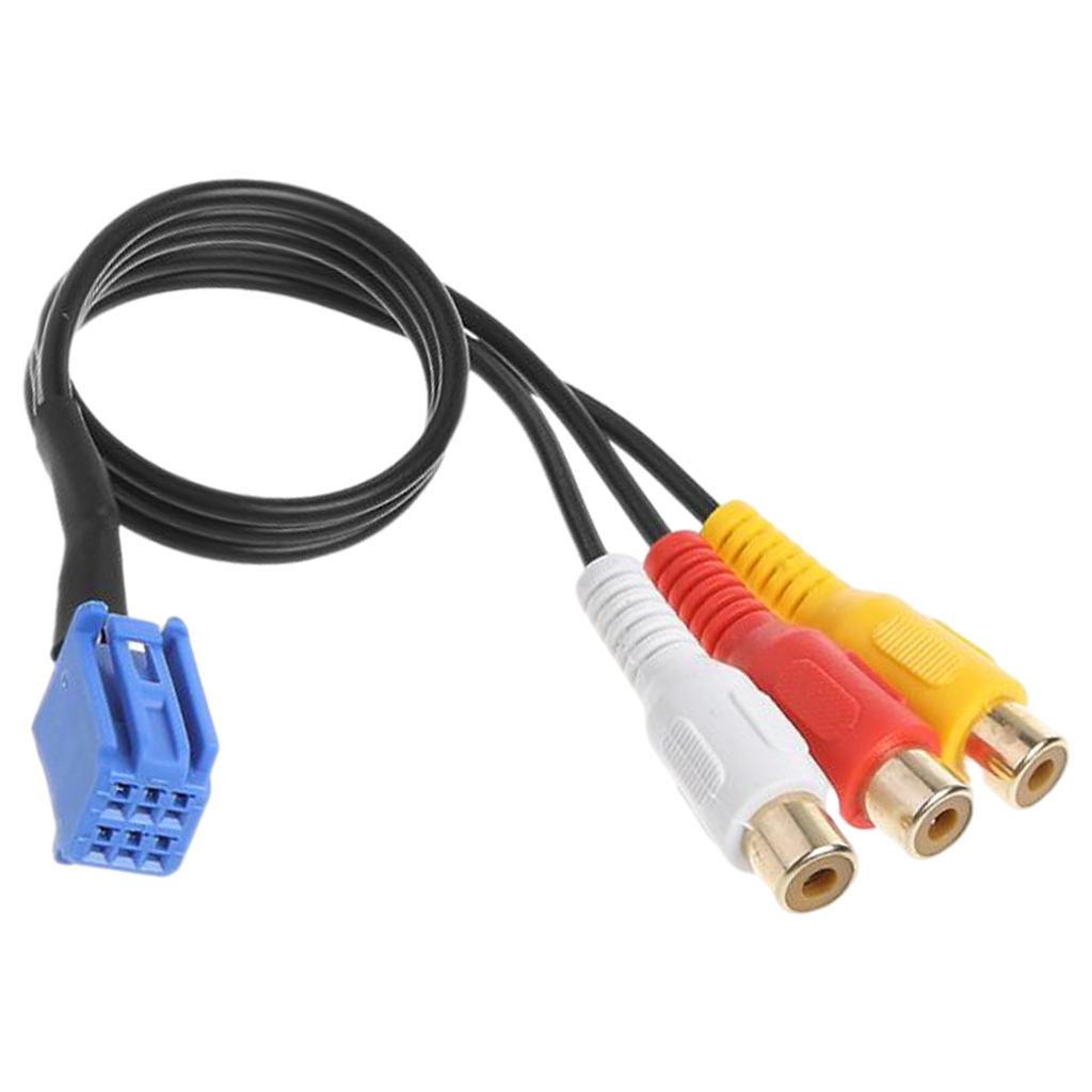 Audio Video Cable Car 3 RCA Cable Adapter for Toyota Replace Car Parts