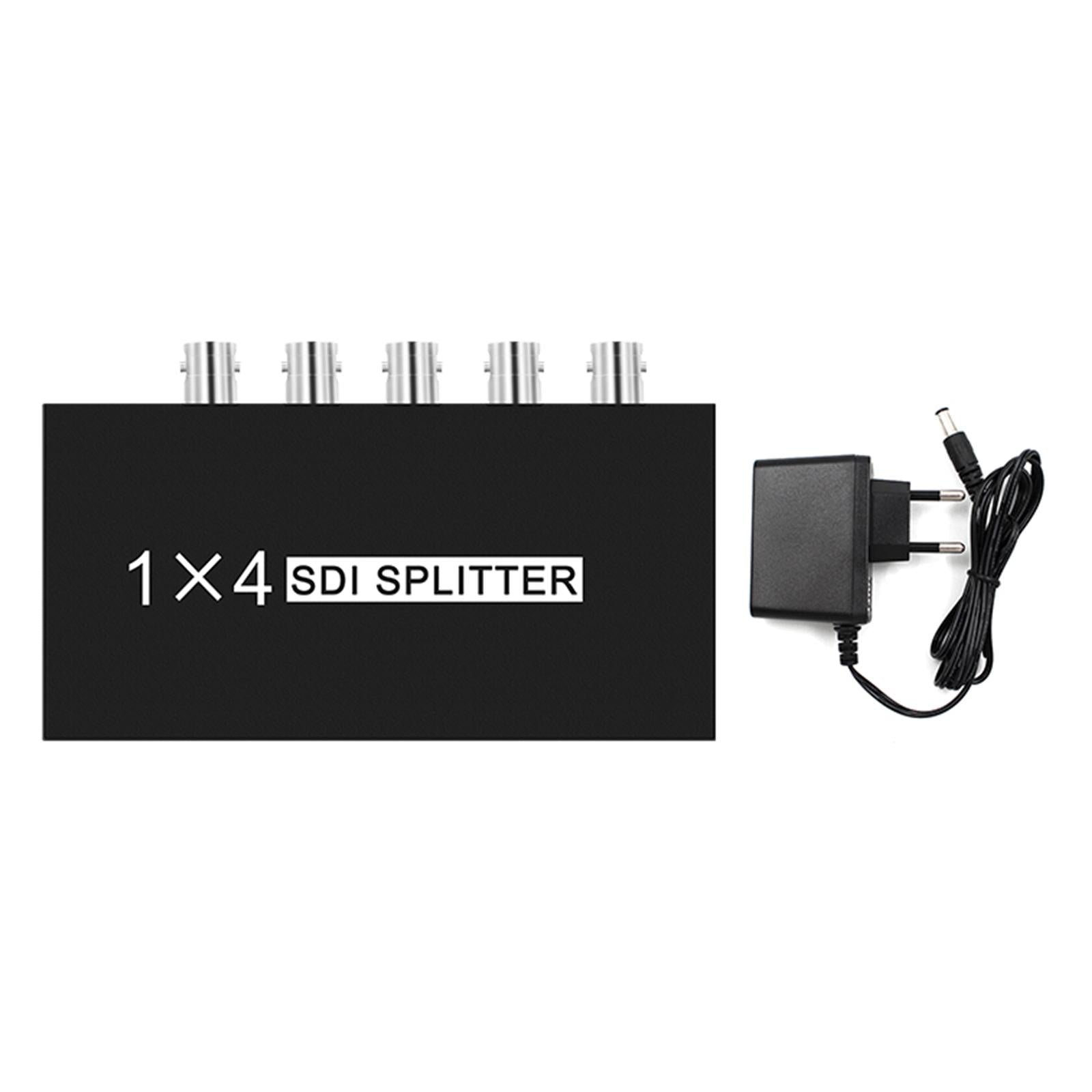 1x4 1 Input and 4 Outputs Multimedia SDI Splitter for TV Monitor Projector