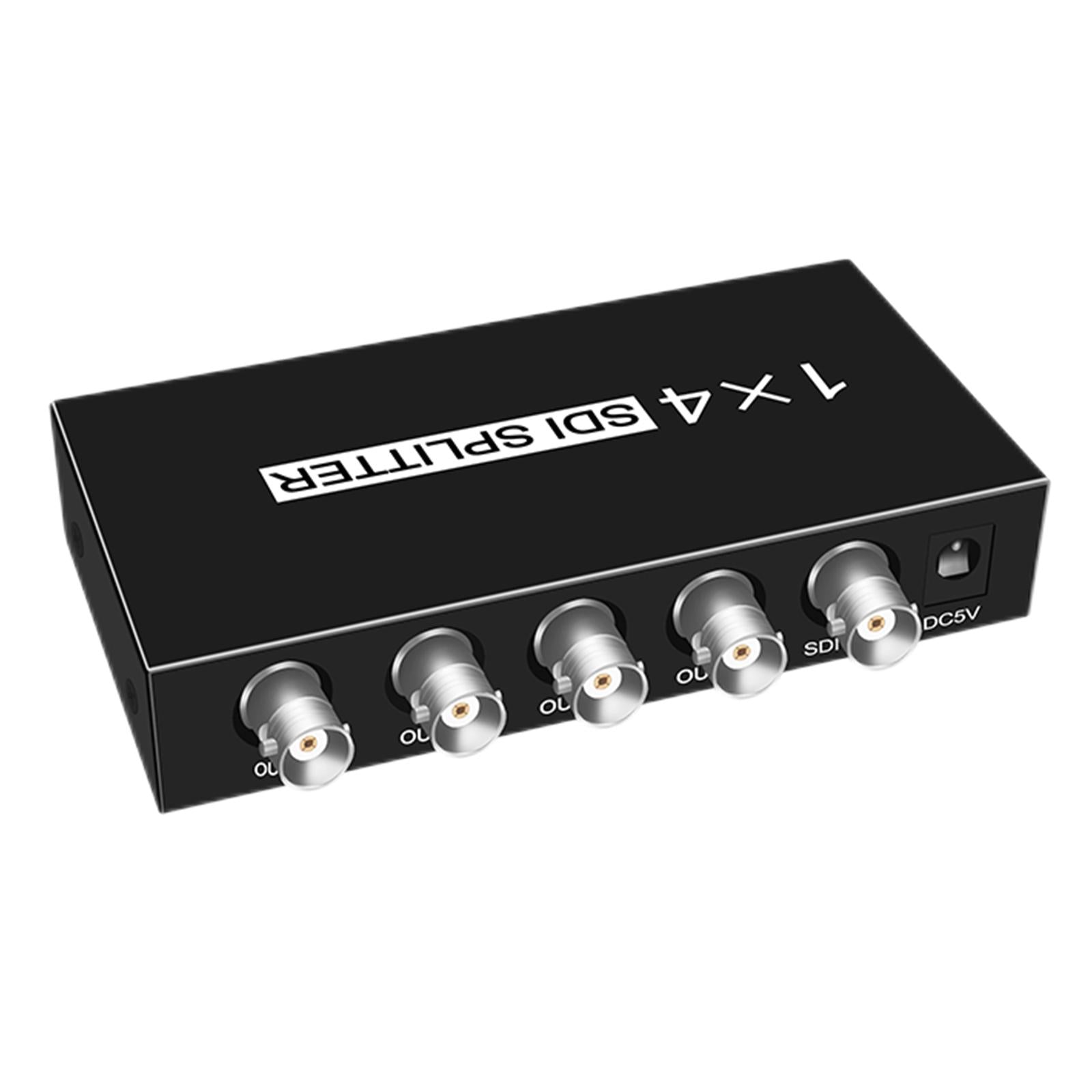 1x4 1 Input and 4 Outputs Multimedia SDI Splitter for TV Monitor Projector