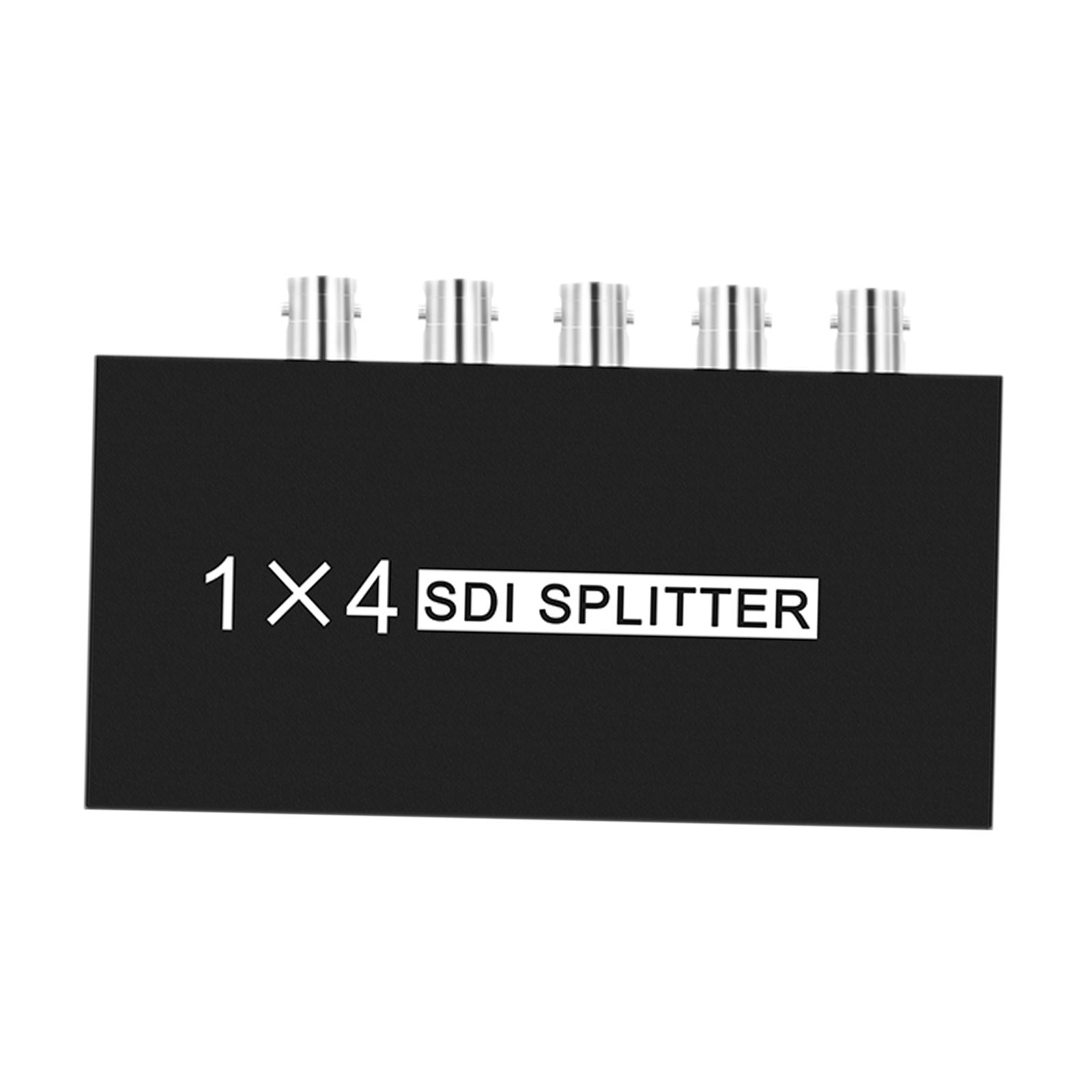 1x4 1 Input and 4 Outputs Multimedia SDI Splitter for TV Monitor Projector