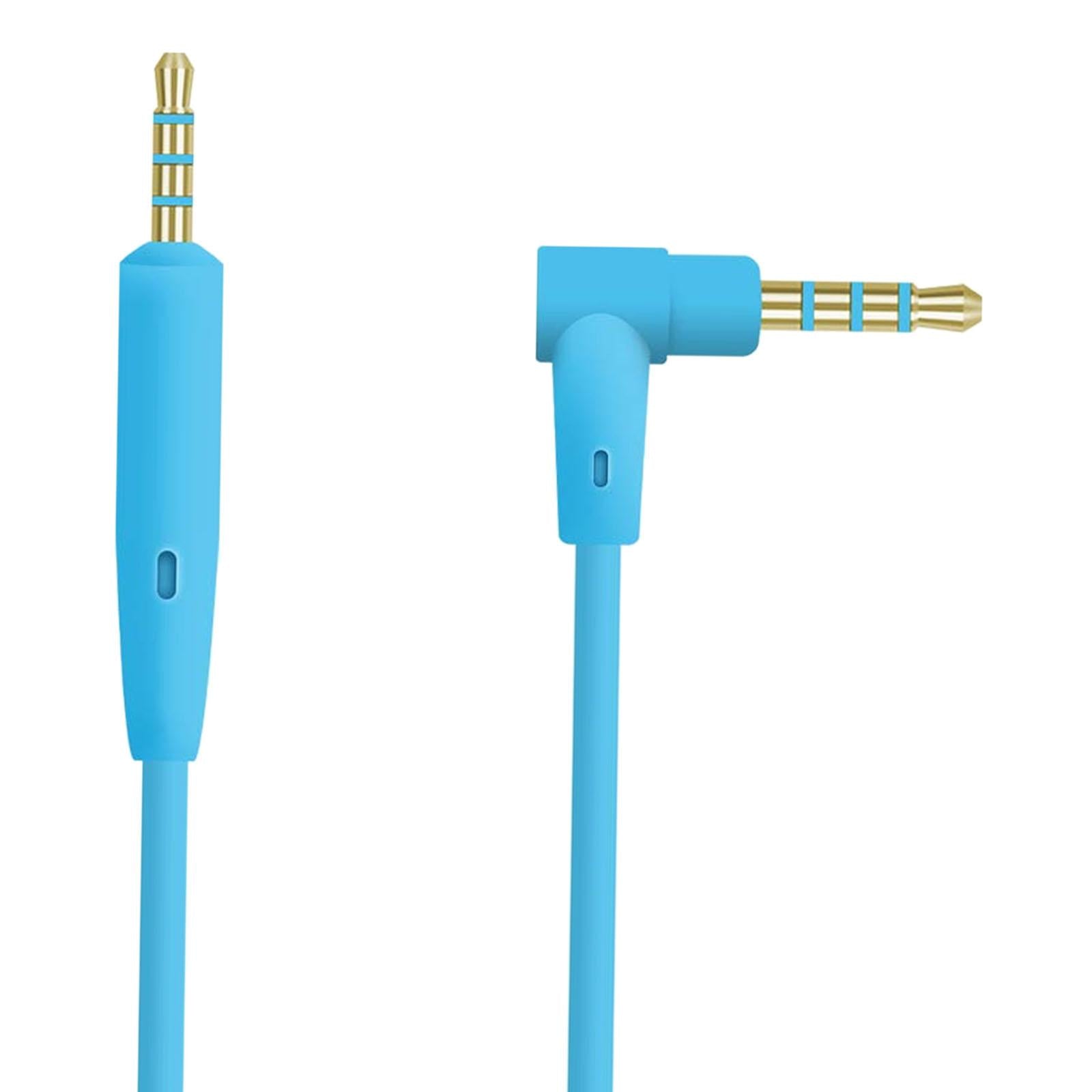 2.5mm to 3.5mm Audio Cable Headphone Cable for QC35 QC45 Replacement Blue