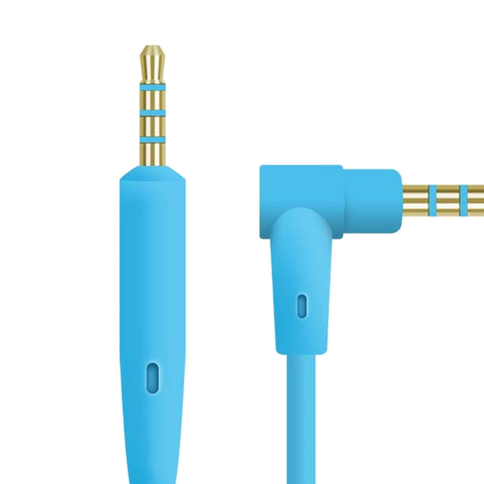 2.5mm to 3.5mm Audio Cable Headphone Cable for QC35 QC45 Replacement Blue