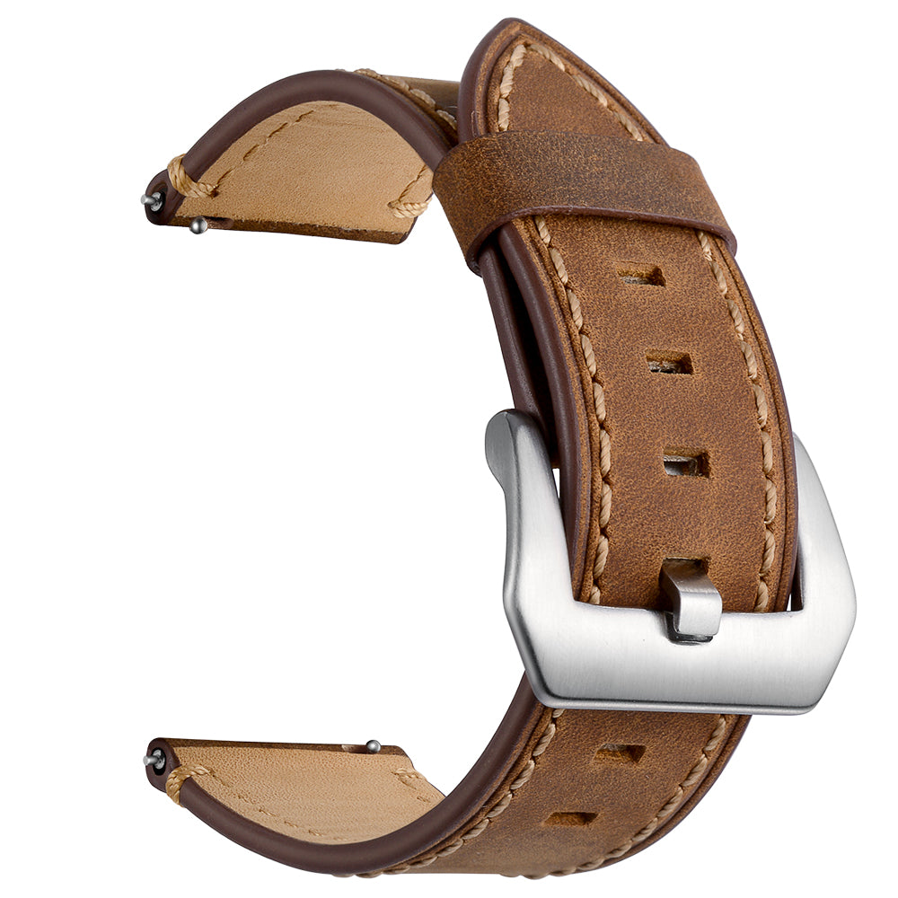 22mm Genuine Leather Watch Strap for Samsung Gear S3 Classic / S3 Frontier - Brown