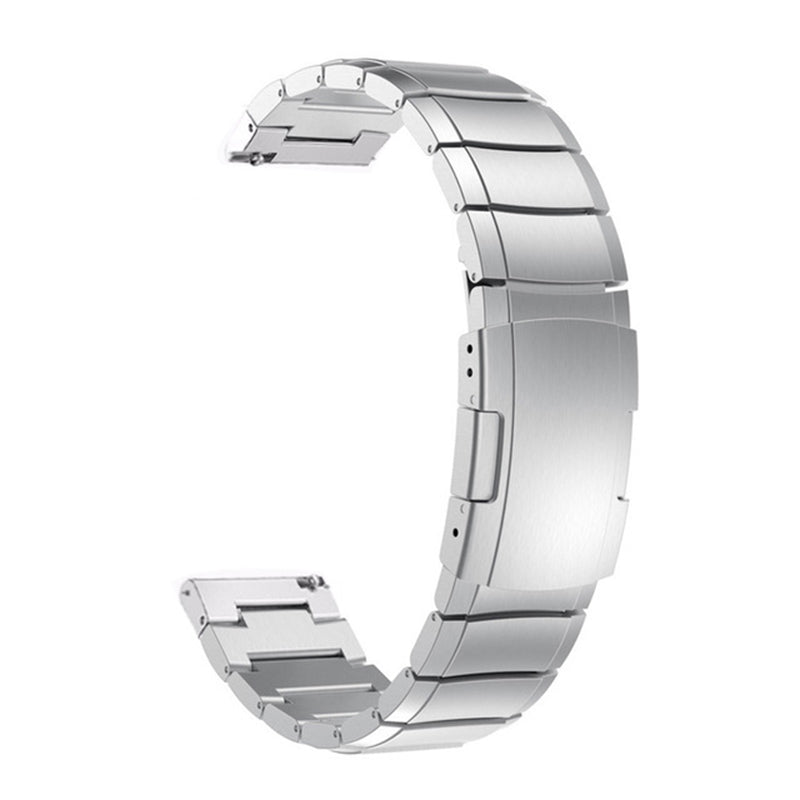 22mm One Bead Stainless Steel Watchband Replacement Strap for Huawei Watch GT 2e/GT2 46mm - Silver