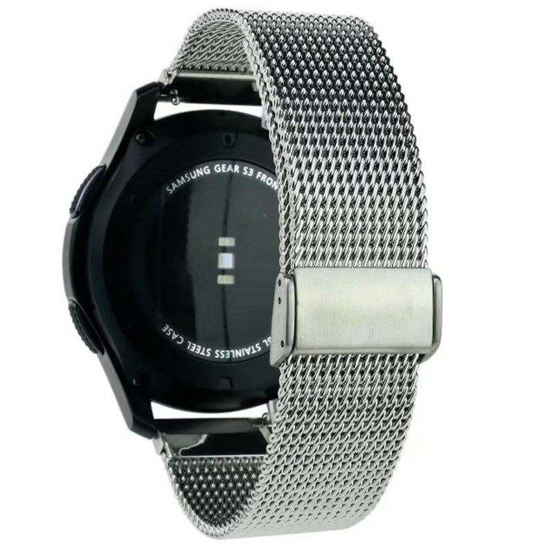22mm Net Stainless Steel Smart Watch Band Strap for Huawei Watch GT2e/GT2 46mm - Silver