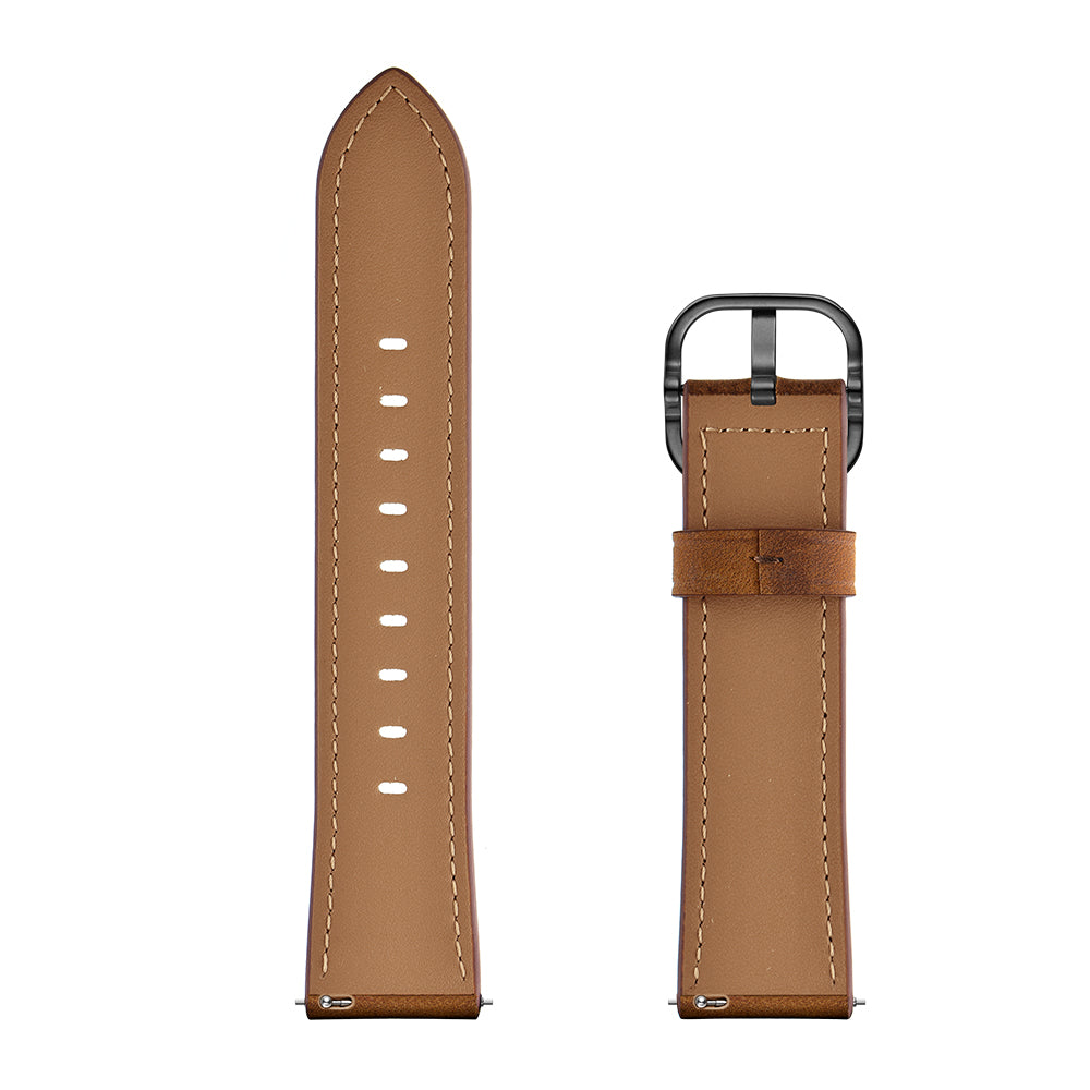 22mm Cowhide Leather (DS Style) Watch Strap for Huawei Watch GT 2e - Coffee