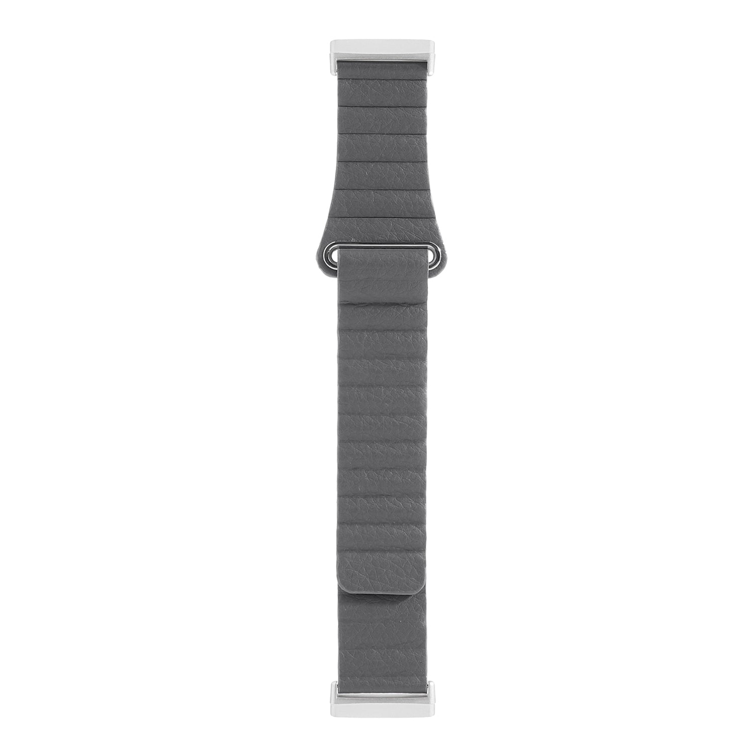 Genuine Leather Watchband Replacement 22mm for Fitbit Versa 3 - Grey