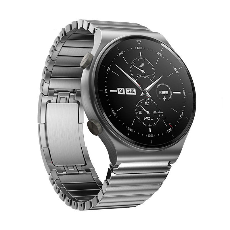 22MM Stylish Stainless Steel Watch Band Replacement Wrist Strap for Huawei Watch GT 2 Pro - Silver
