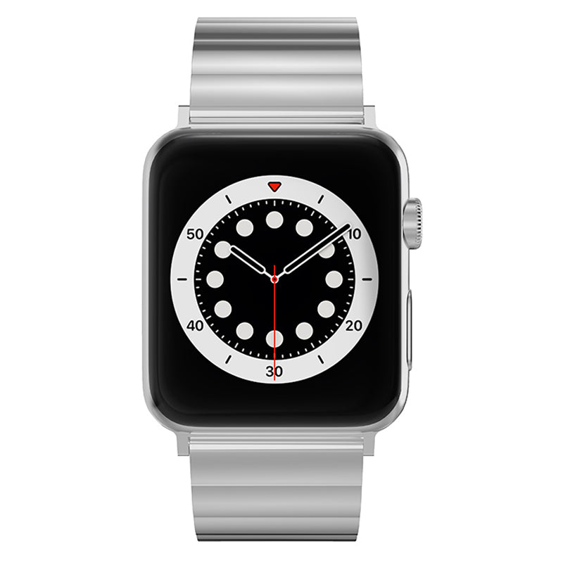 Smart Watch Band Metal Watch Strap Replacement for Apple Watch Ultra 49mm / Series 8 45mm / 7 45mm / Watch Series 6 / 5 / 4 / SE 44mm / SE (2022) 44mm / Watch Series 1 / 2 / 3 42mm - Silver - UNIQBUY